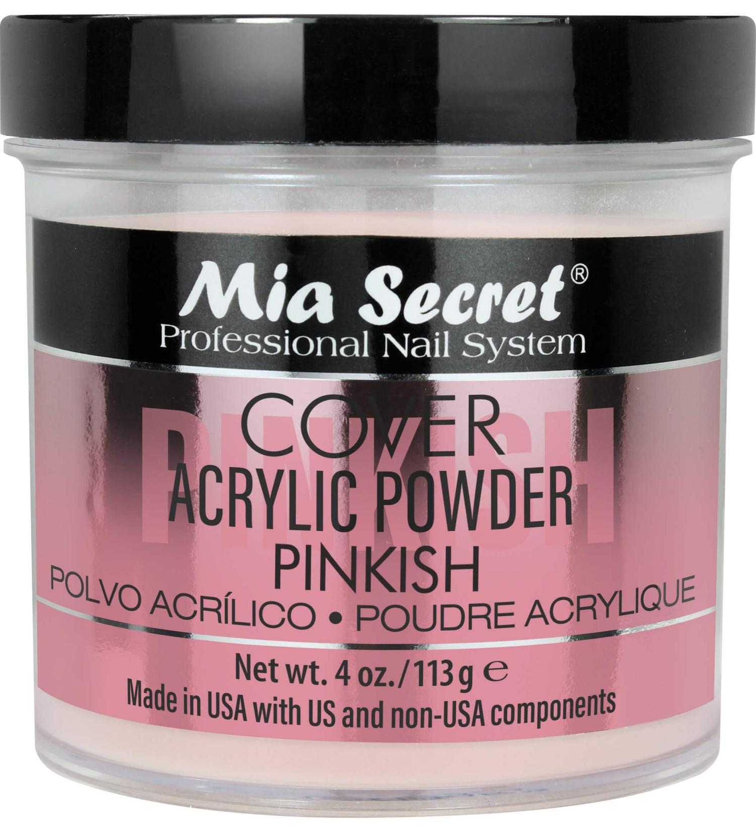 Mia Secret COVER PINKISH Acrylic Powder (4oz) 4 Ounce
