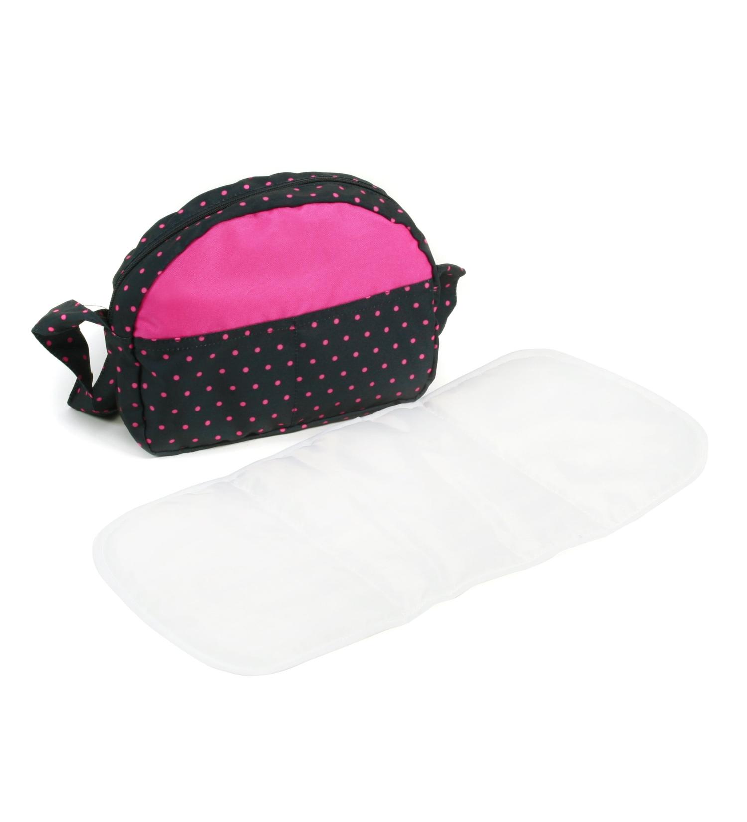Bayer Chic 2000 - Changing bag for dolls doll changing bag doll accessories doll bag Dots pink