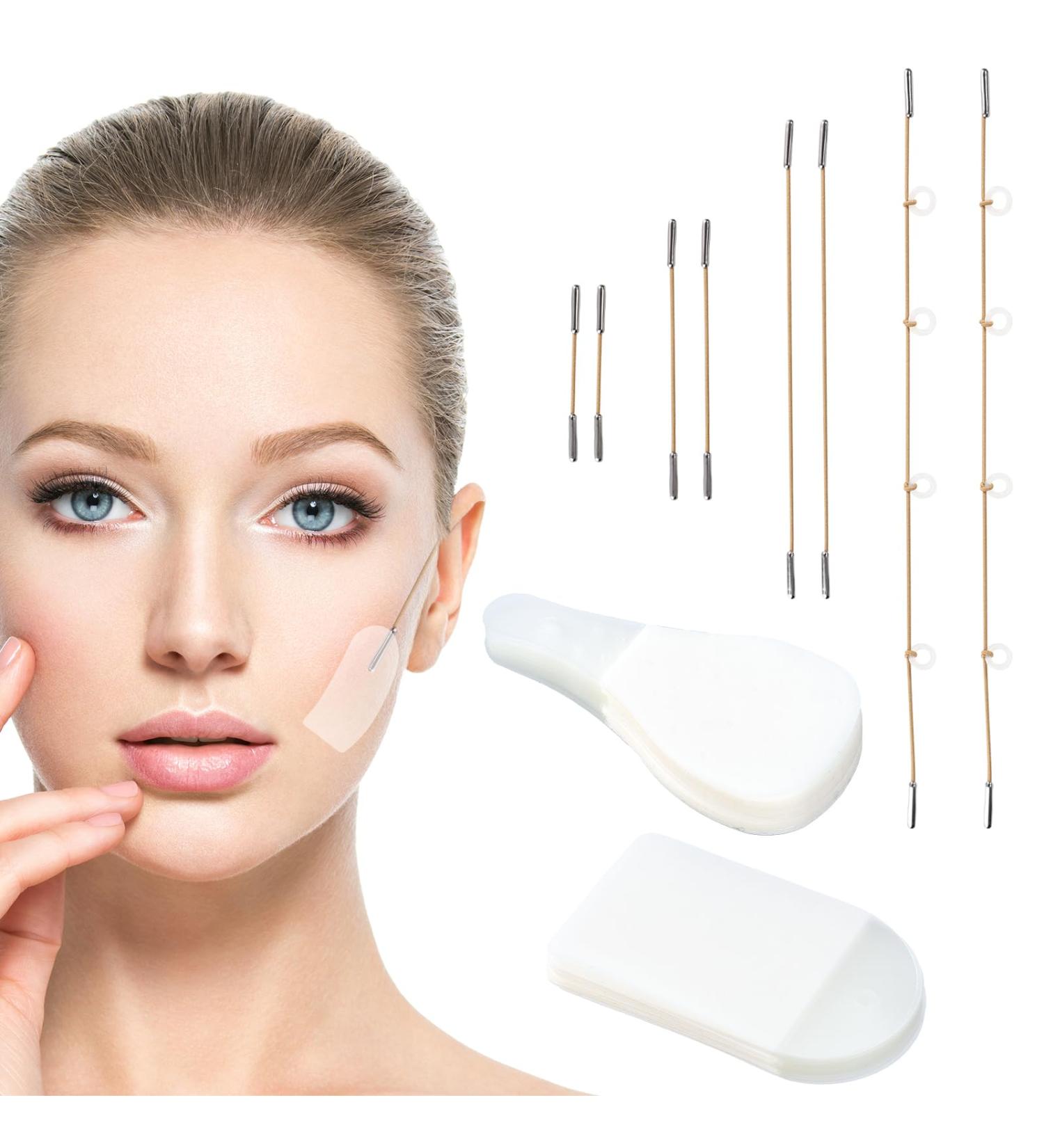 188pcs Ensemble de Lifting Visage Strip Comprend 4 Longueurs Cordes Invisibles et Lifting Visage Immediat Patch en Forme Cylindre et Larme pour Femme Peau Affaiss e - Buy Online on GoSupps.com