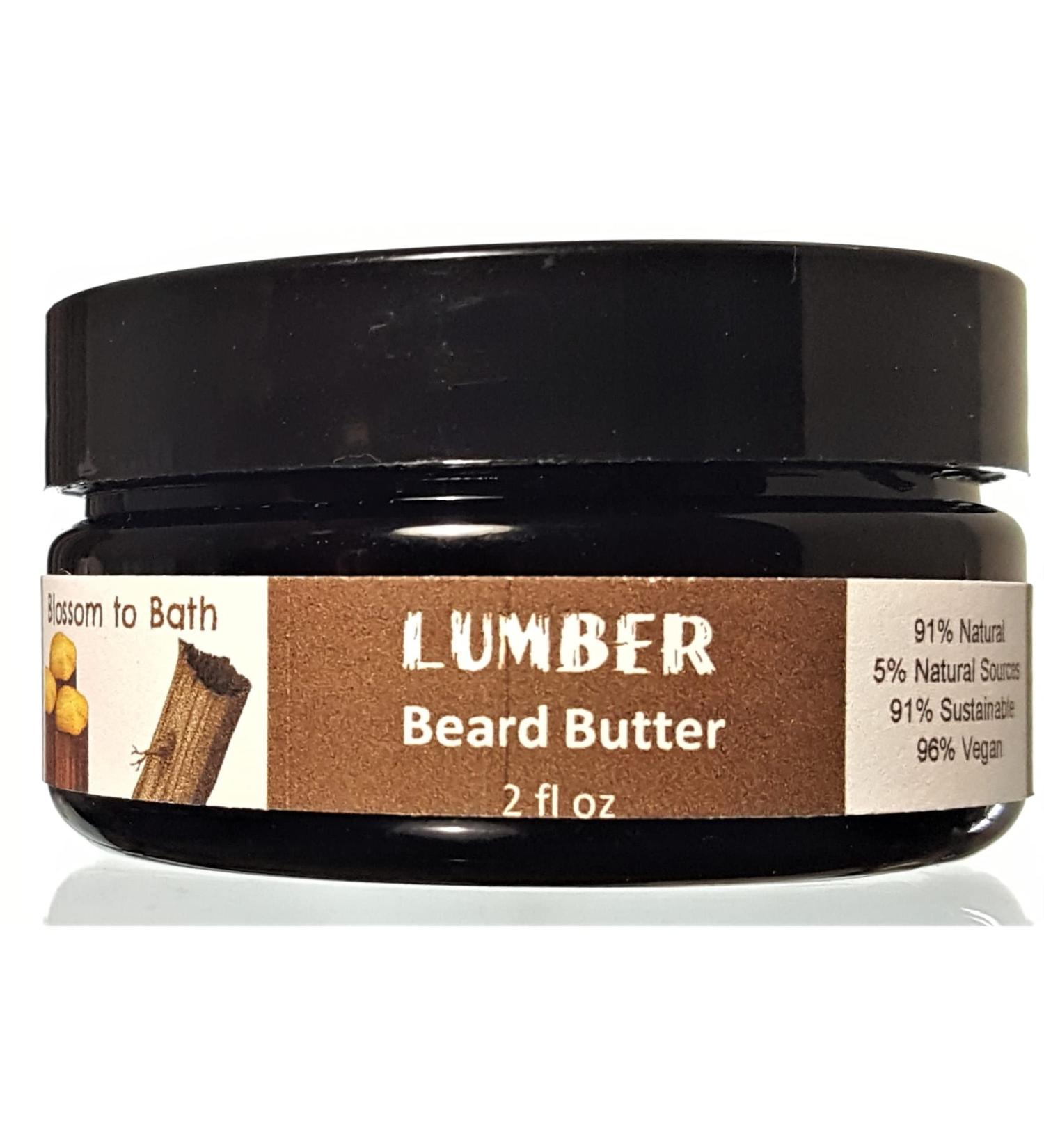 Lumber Beard Butter (2 ounce) - Pure Essential Oil Fragrance - Controls And Softens with a Vigorous Woodsy Scent