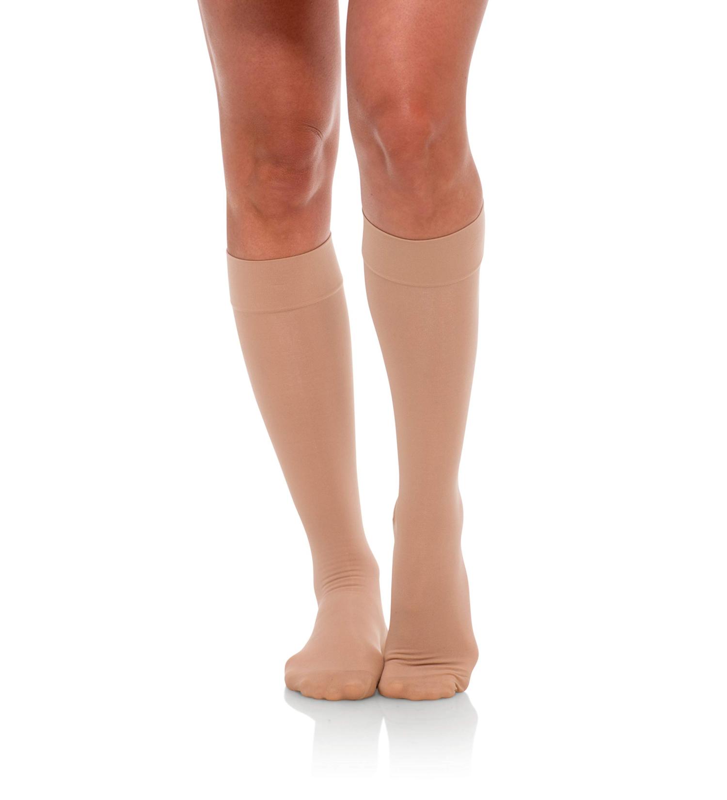 JOMI Compression Knee High Stockings 15-20mmHg Sheer Closed Toe - Natural - Size Large - Buy Online on GoSupps.com