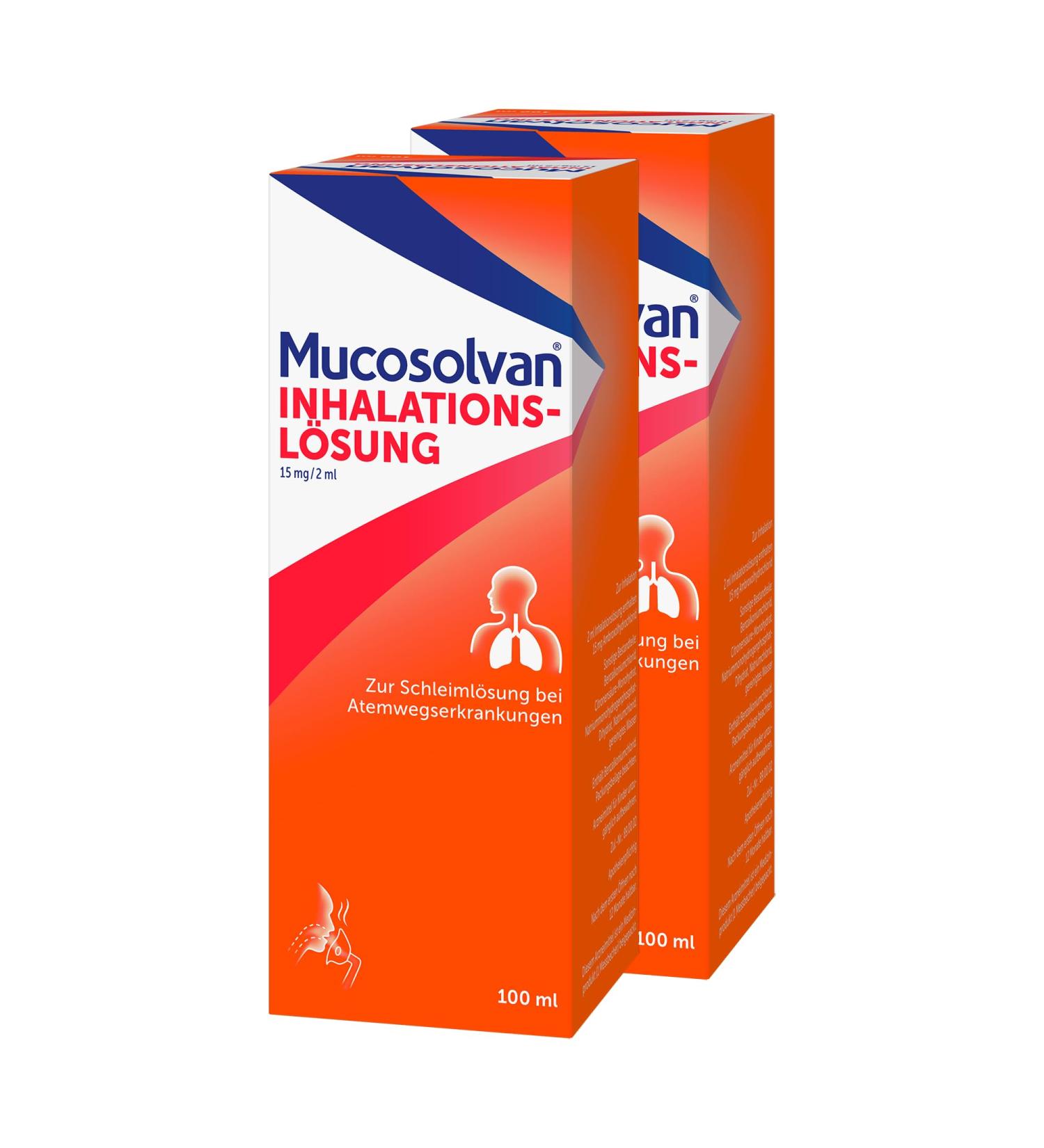 Mucosolvan Inhalation Solution 2 x 100 ml | Effective Mucus Relief for Cough | Nebulizer Treatment for Easier Breathing - Buy Online on GoSupps.com