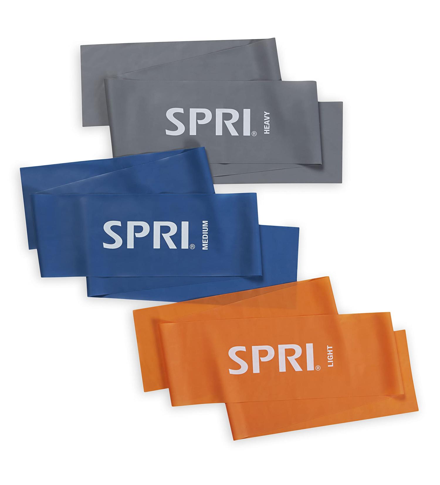 SPRI Flat Bands 3-Pack | Resistance Band Kit for Strength Training & Flexibility | Light Medium Heavy Exercise Bands | Versatile Fitness Tool - Buy Online on GoSupps.com