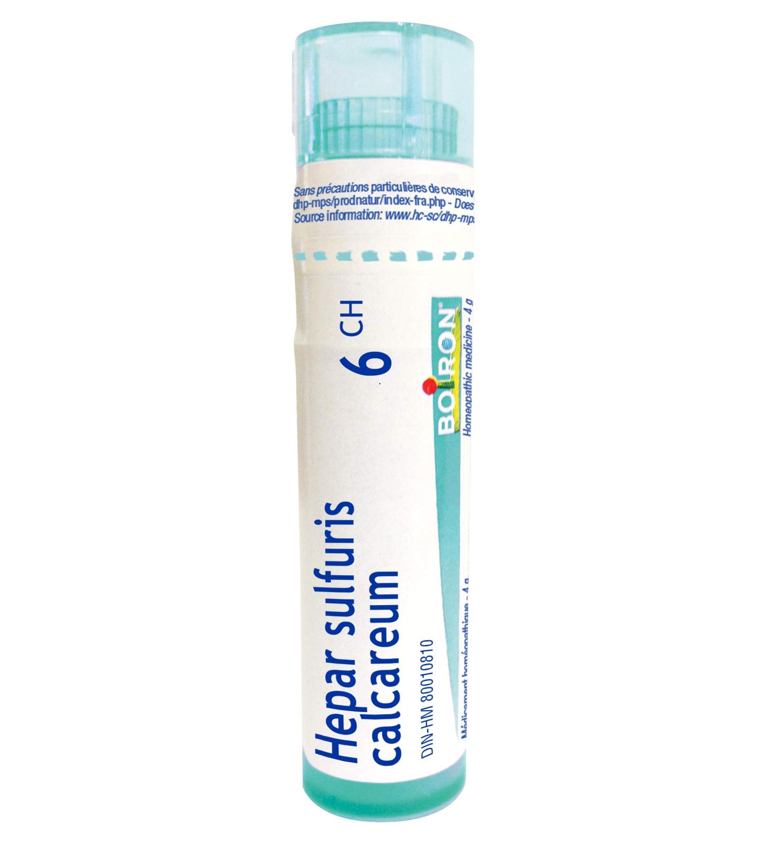 Hepar Sulfuris Calcareum 6ch Boiron Homeopathic Medicine - Buy Online on GoSupps.com