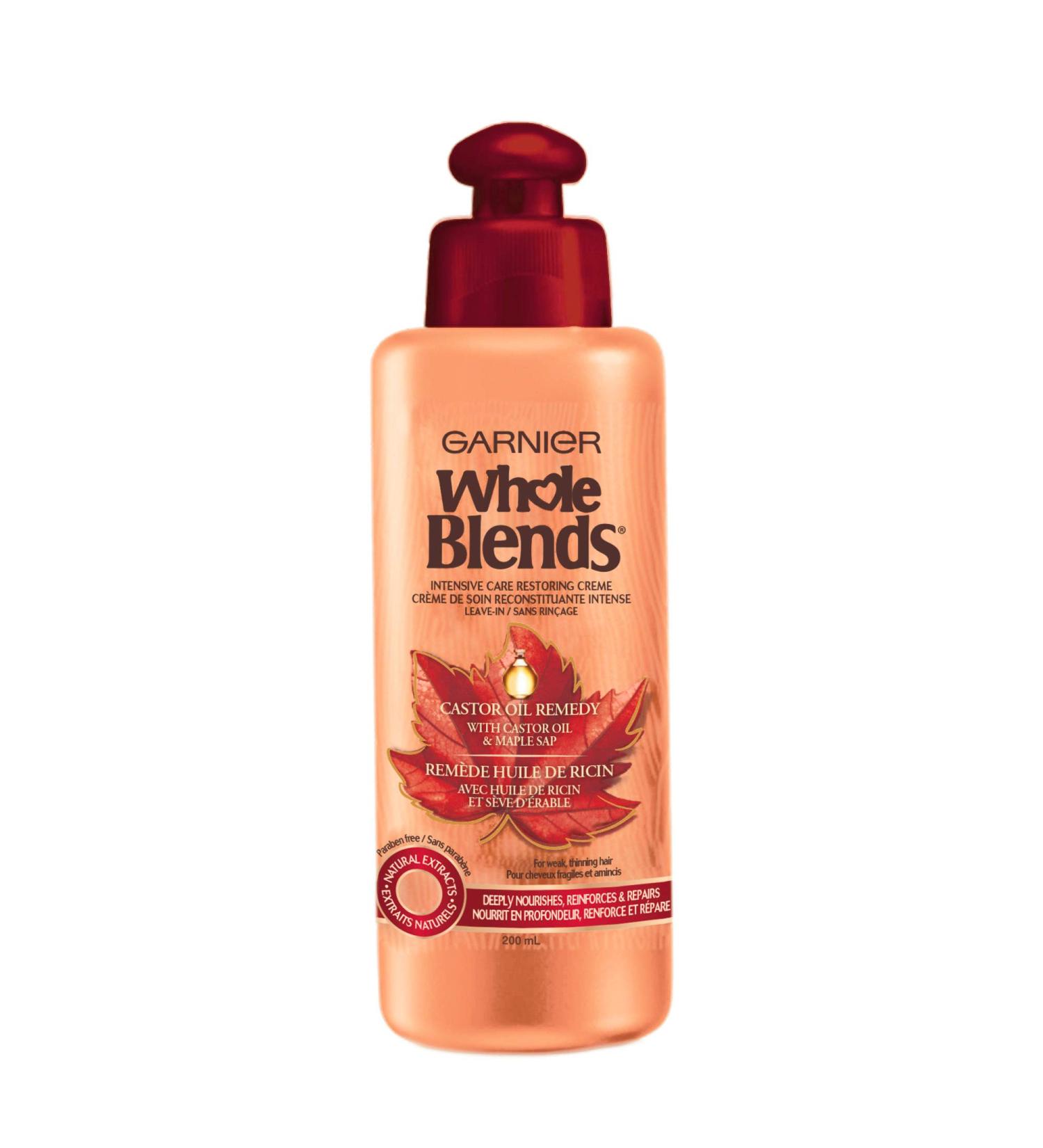 Garnier Whole Blends Castor Oil Remedy Leave In Balm 200 Milliliters - Buy Online on GoSupps.com