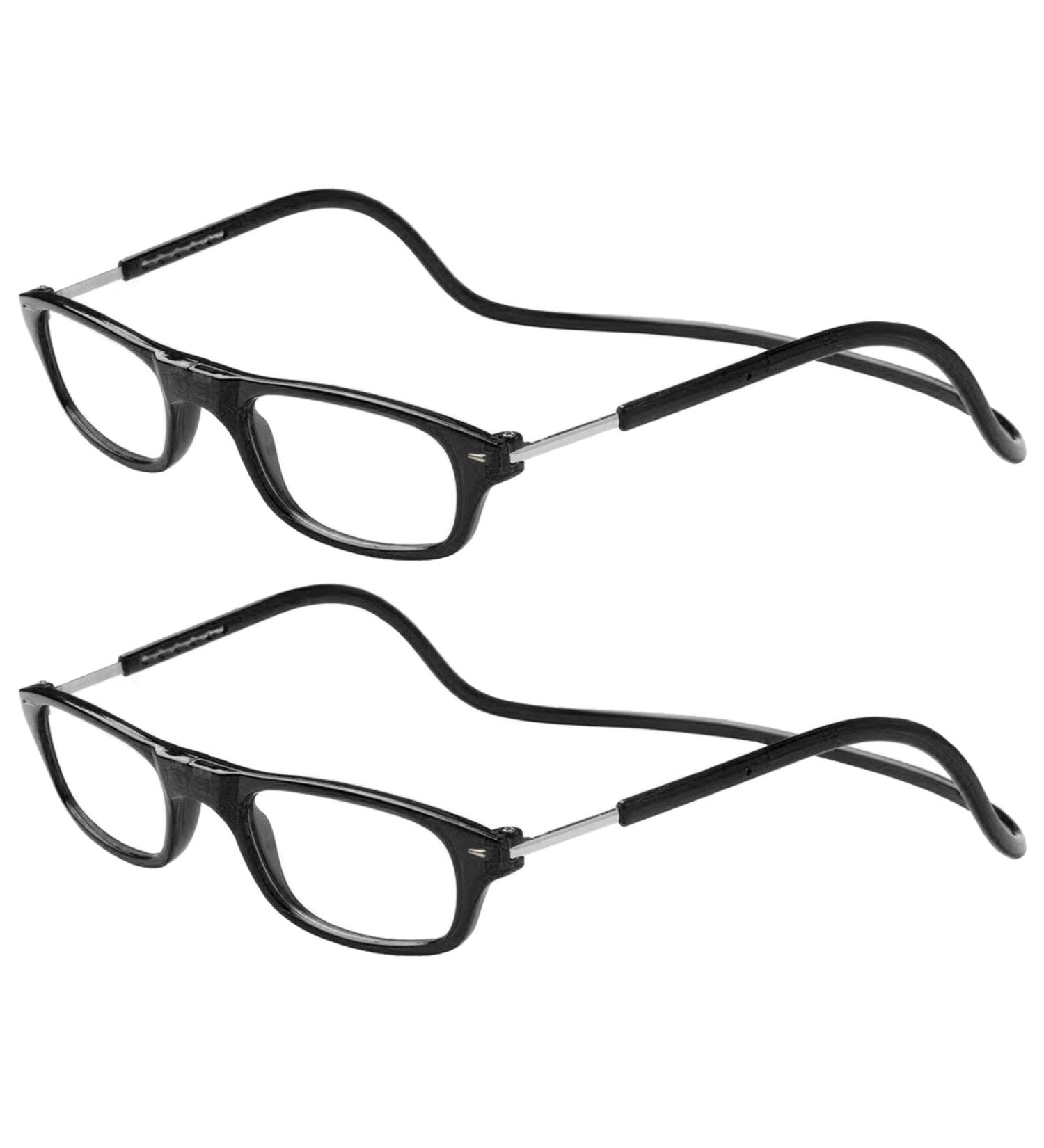 TBOC Pack: Reading Glasses for Men & Women - +3.00 Diopter Foldable Black (2-Pack) - Magnetic Closure for Easy Use - Buy Online on GoSupps.com