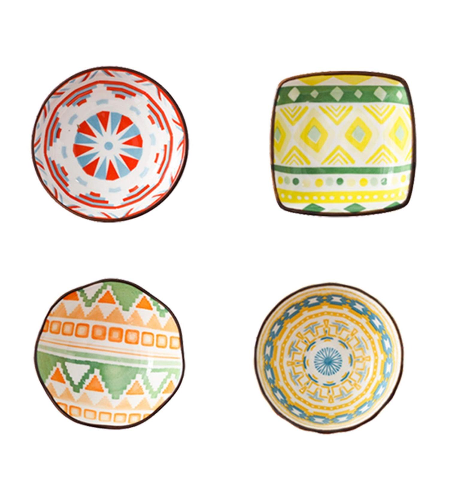 Sauce Dipping Saucer Sauce Dipping Bowls Ceramic Sauce Dish/Sauce Dipping Bowls Mini Durable Dinnerware Plate Condiment Dish for Tomato Sauce Ice Cream Sushi Fruit and Other Party 4pcs Soy Sauce Bo - Buy Online on GoSupps.com