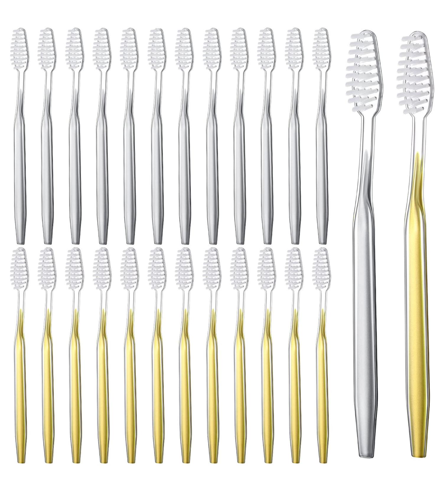 Remerry 100 Pack Individually Wrapped Disposable Travel Toothbrushes - Soft Bristle Toothbrush for Adults & Kids - Ideal for Hotel Guests, Camping, and Travel - 2 Colors - Buy Online on GoSupps.com