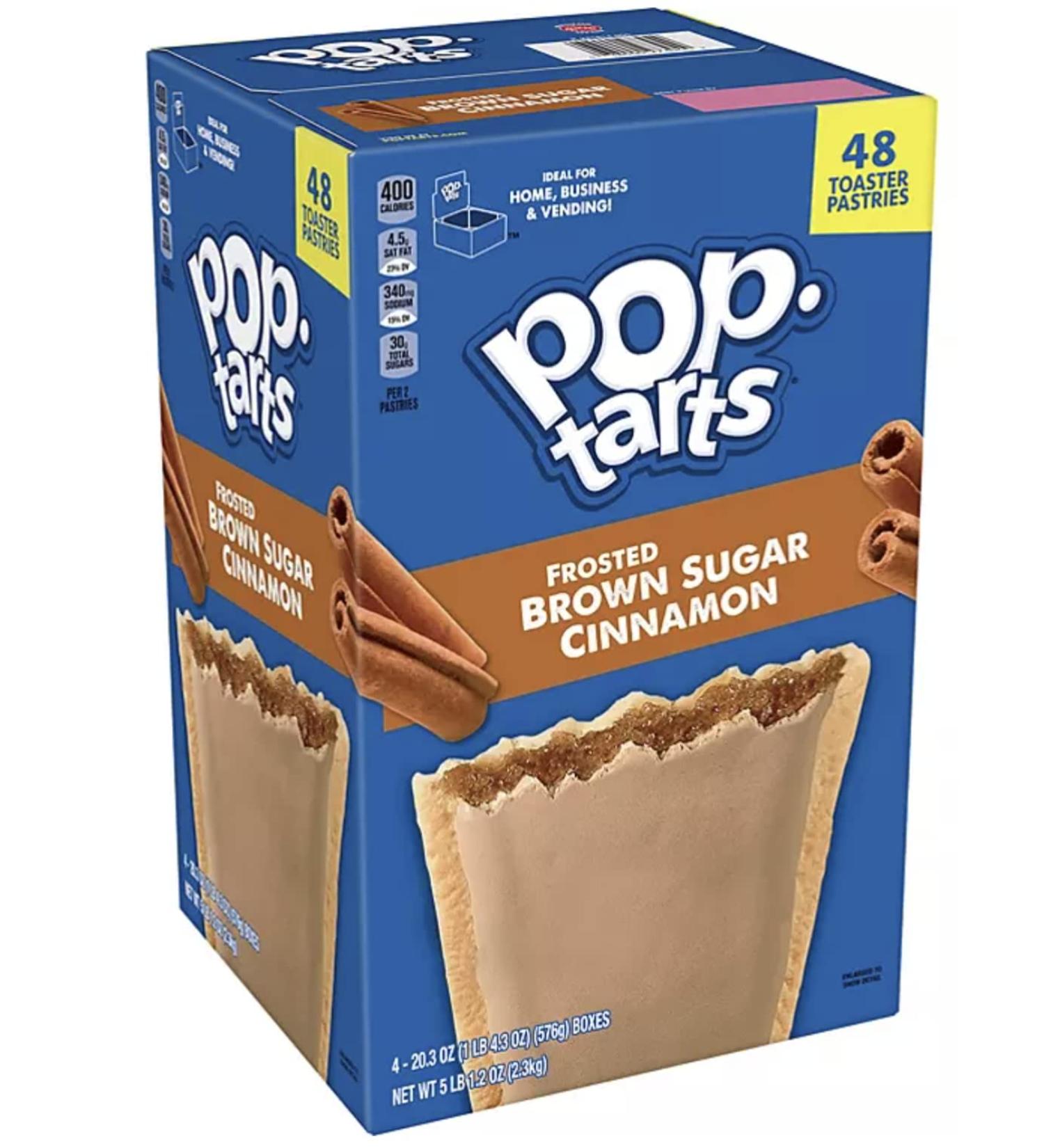 Pop-Tarts Frosted Brown Sugar Cinnamon 48 Count - Buy Online on GoSupps.com