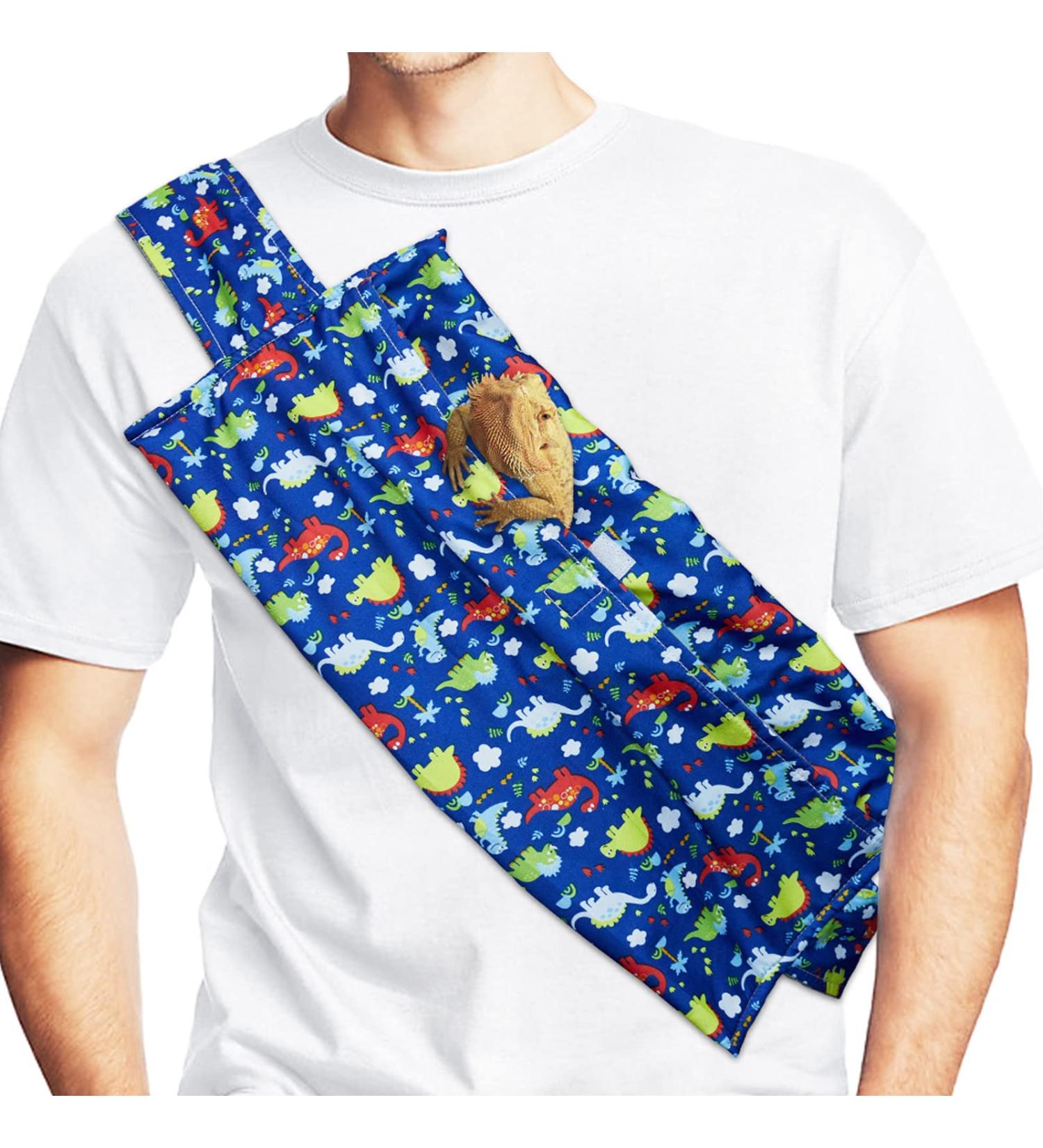 SETHOUS Adjustable Bearded Dragon Carrier Warm and Soft Sling for Reptile Small Animal Lizard Gecko - Buy Online on GoSupps.com