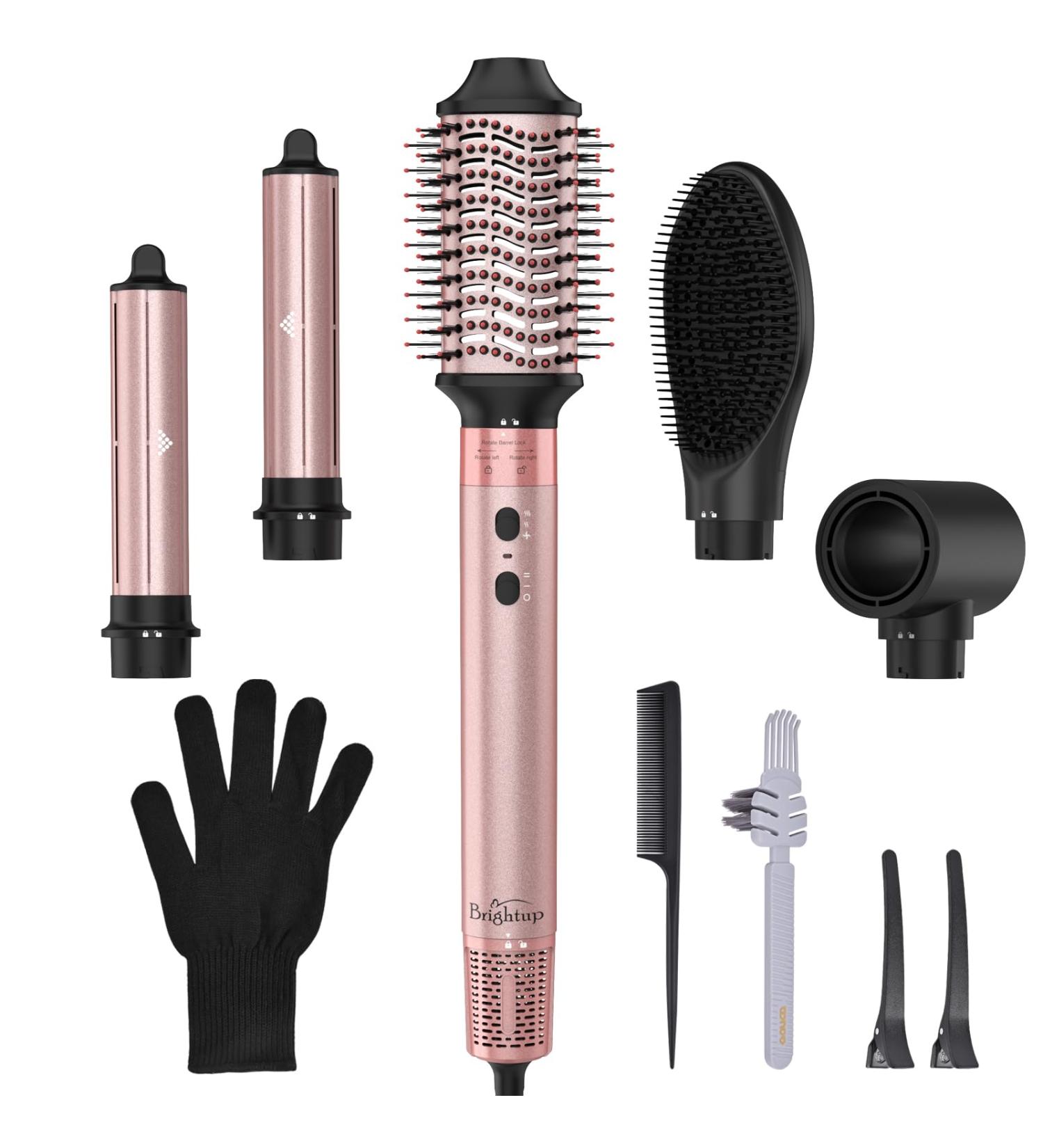 Brightup Air Styler - Professional 110 000 RPM Hair Dryer Brush | High-Speed Ionic Multi Hair Styler for Fast Drying Curling Straightening & Volumizing | International Shipping Available - Buy Online on GoSupps.com