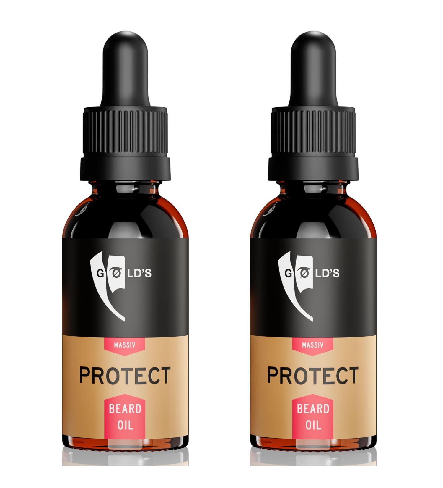 Buy G ld's Beard Oil for Men - 12 Months of Argan Oil Benefits | Softening & Masculine Fragrance | 2 x 30ml Pack | Premium Beard Care - Buy Online on GoSupps.com