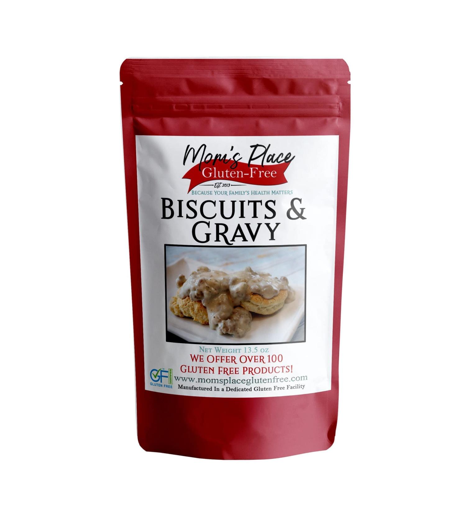 Mom's Place Gluten Free Biscuits & Gravy Mix - Buy Online on GoSupps.com
