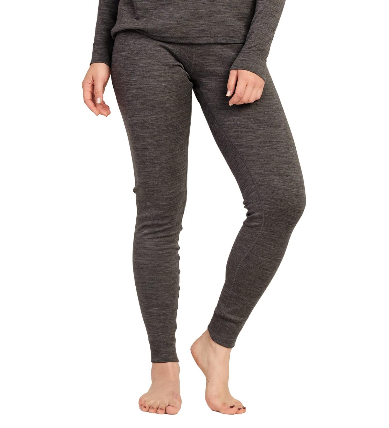 LAPASA Women's 100% Merino Wool Base Layer 250g Midweight Thermal Pants - X-Large Dark Heather Gray - Buy Online on GoSupps.com