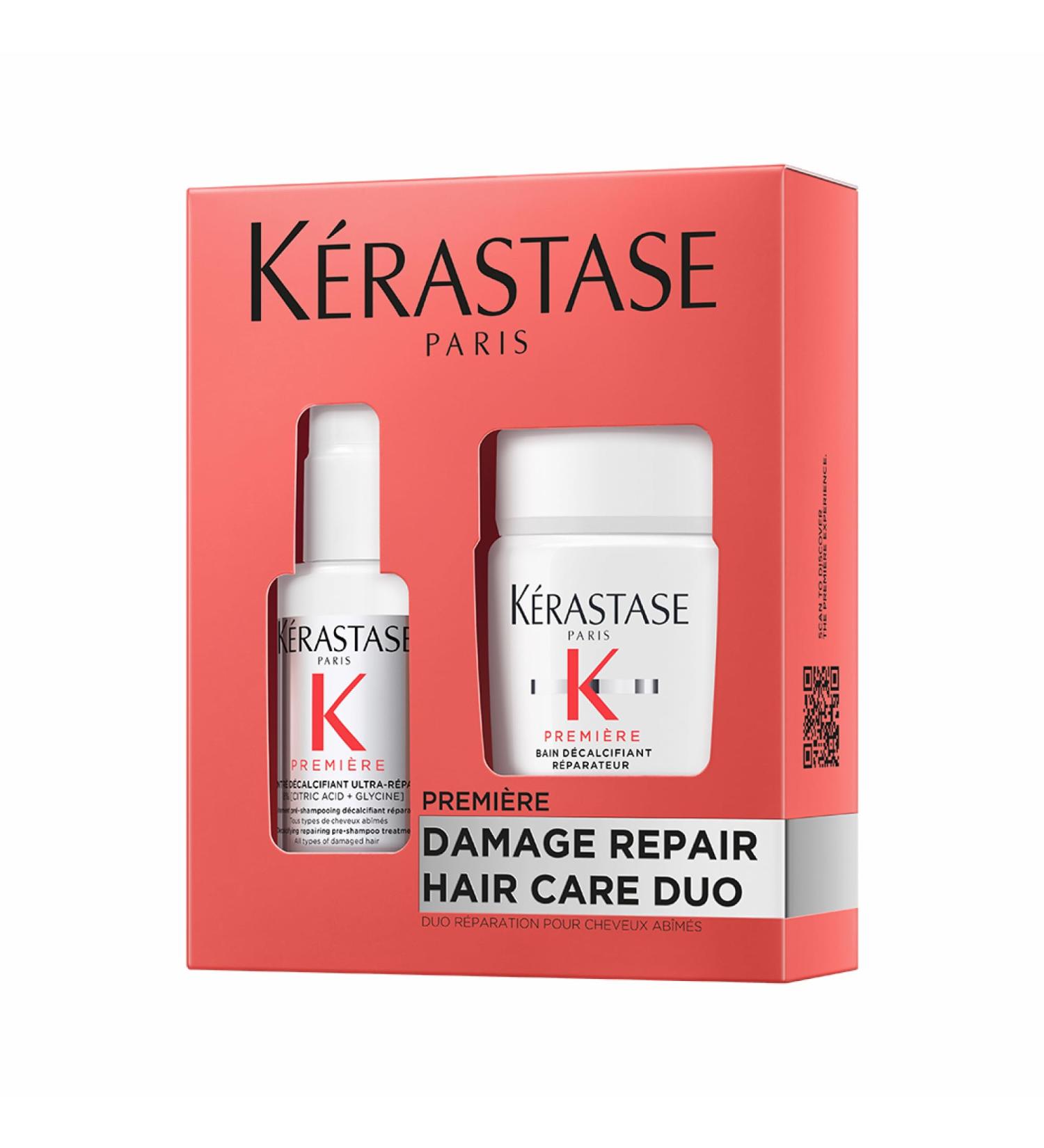 K rastase Premi re routine de soin avec pr -shampooing (45 ml) et shampooing (80 ml) pour cheveux ab m s r parateur et r duction du calcium - Buy Online on GoSupps.com