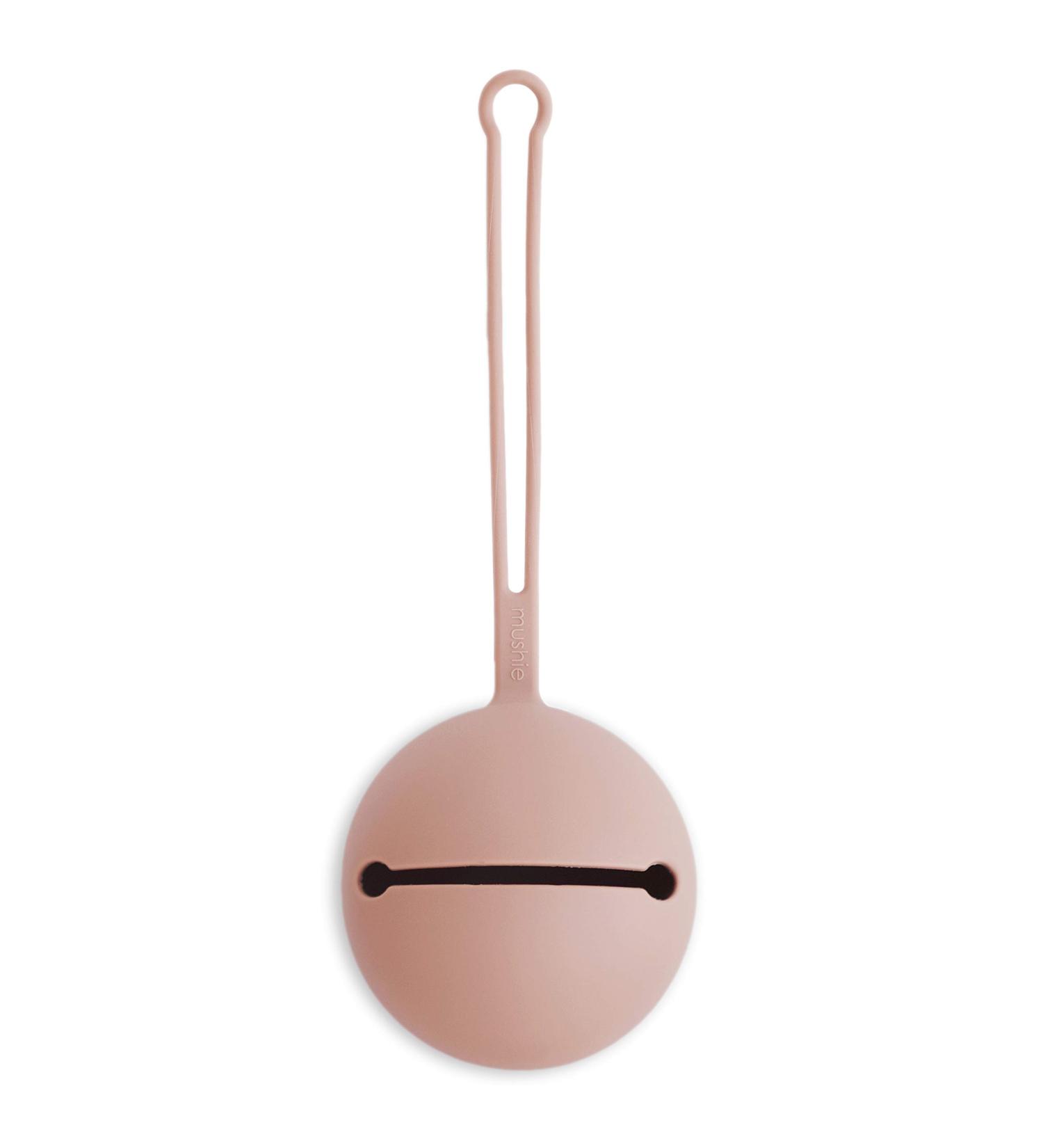 Mushie Silicone Pacifier Box | Stylish Storage for 3 Pacifiers | 100% Food-Safe & Dishwasher Safe | Baby & Toddler Accessories (Blush) - Buy Online on GoSupps.com