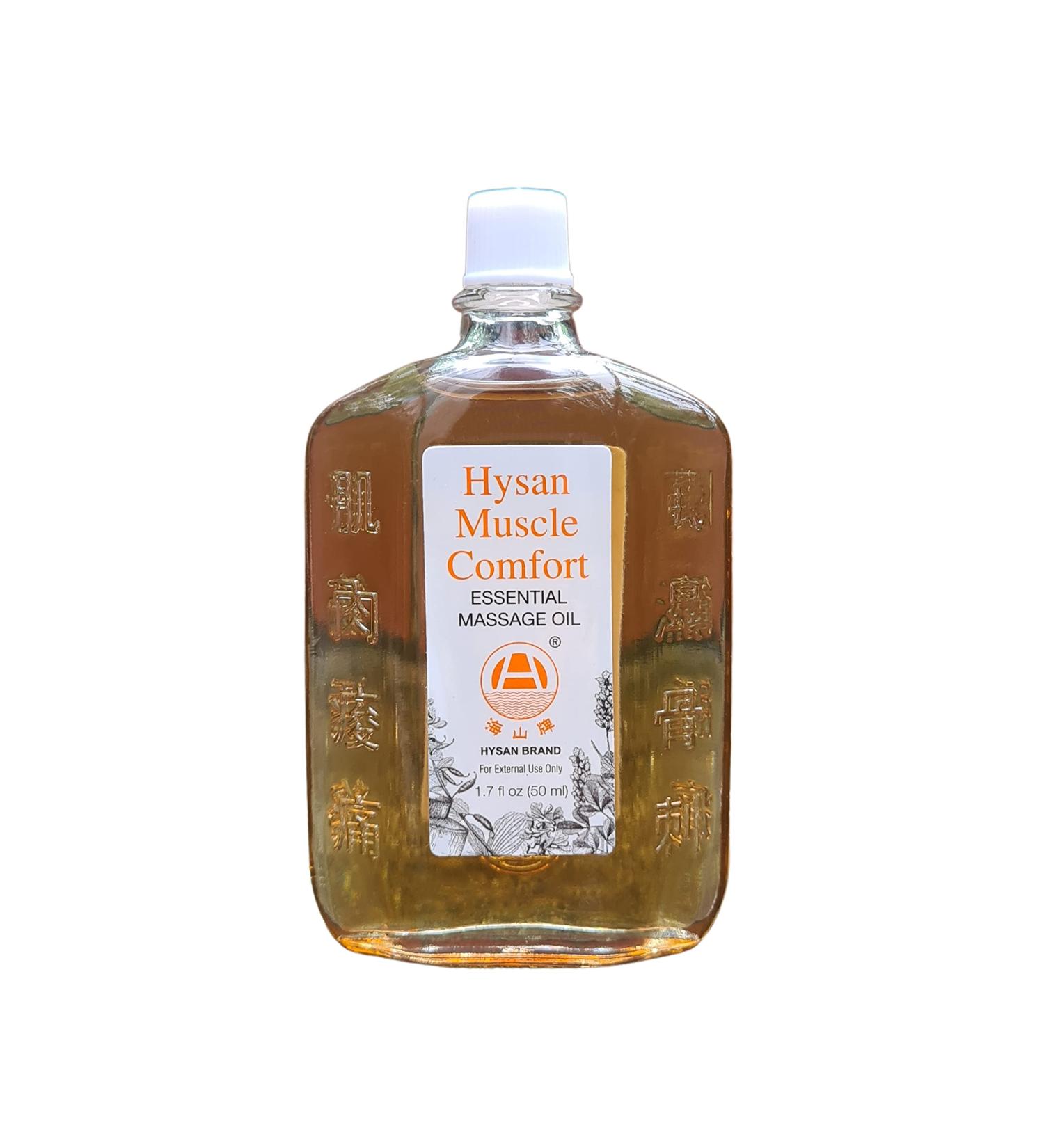 Phoenix Medical Hysan Muscle Comfort Essential Massage Oil 100% Licensed Natural Massage Oil Herbal Ingredients: Trusted & Approved Formula Sore Muscles Aches Pains & Tissue Repair - 50ml - Buy Online on GoSupps.com