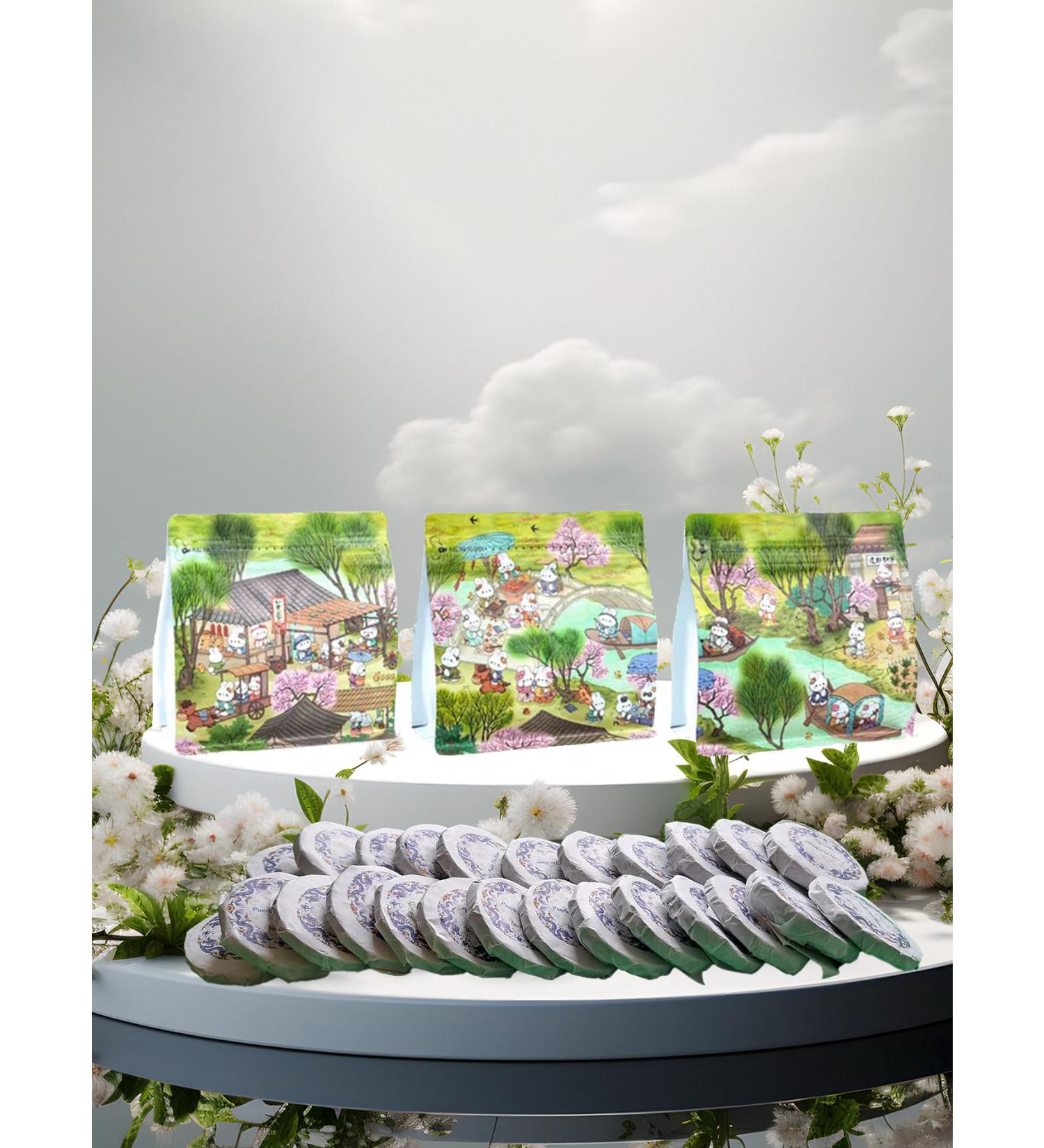 Puerh White Tea Gedeng Mountain 8g Tablets Pack of 10 - Buy Online on GoSupps.com