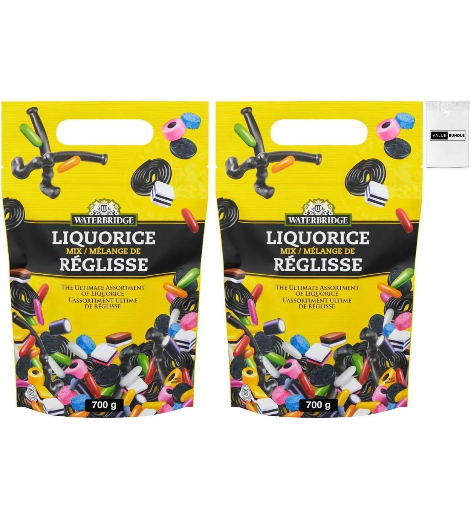 Value Bundle: Waterbridge Candy - LICORICE CANDY Huge Bags - Liquorice Candy Mix Bulk Candy - Bonbon - Candies - Snacks & Candies For Adults and Kids Candy Bulk - Custom Value Bundle Package of 2 (Licorice Mix) - Buy Online on GoSupps.com