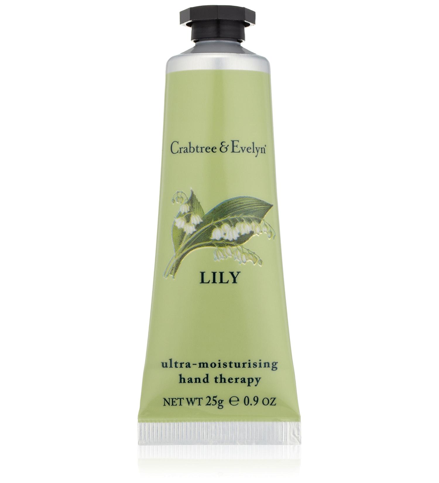 Crabtree & Evelyn Lily Hand Therapy Cream 25g - Nourishing Moisturizer for Soft Hands | International Shipping Available - Buy Online on GoSupps.com