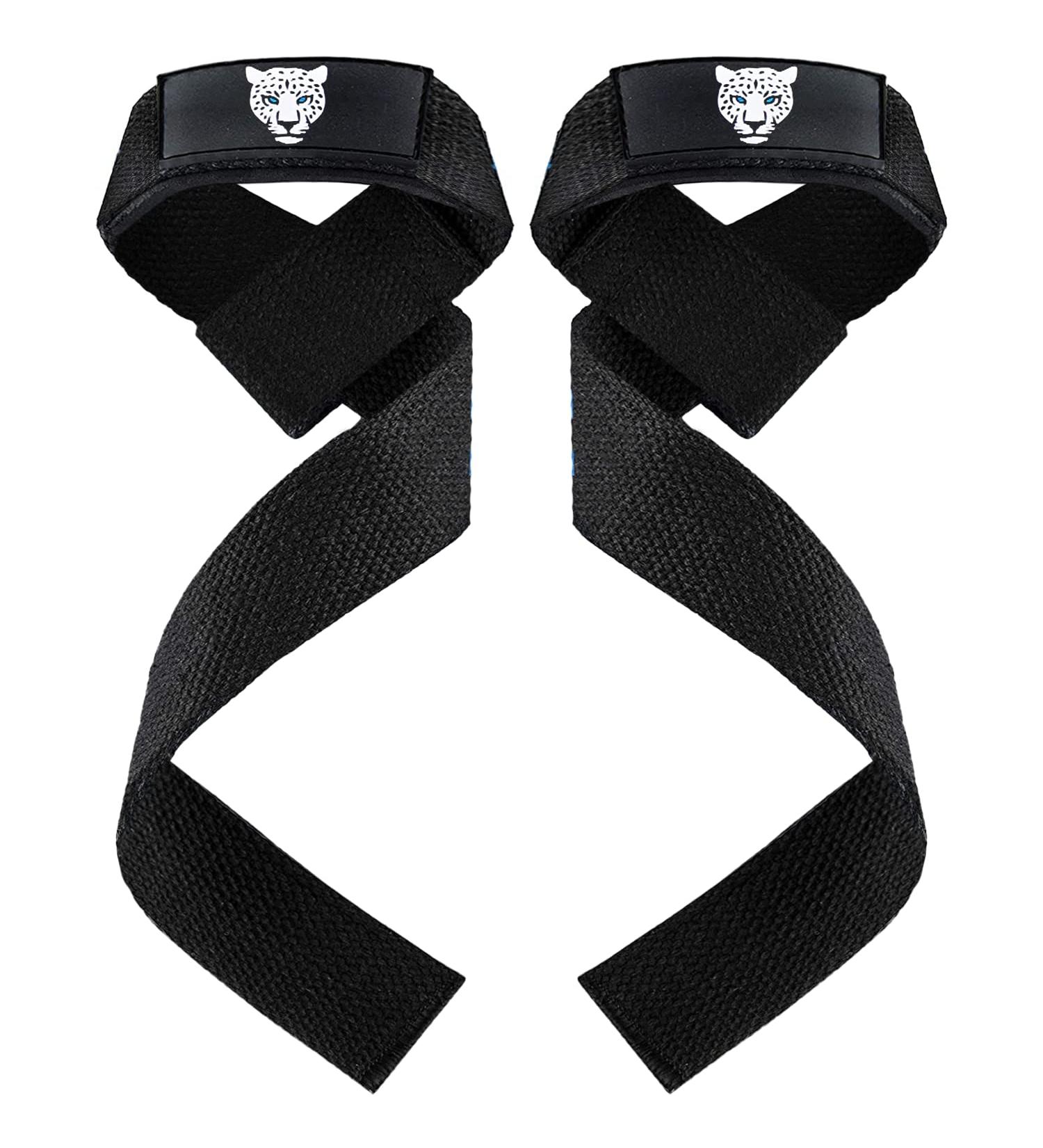 Buy Nalo Padded Lifting Straps - Professional Strength Training Straps for Deadlifts & Bodybuilding - Unisex Black - Buy Online on GoSupps.com