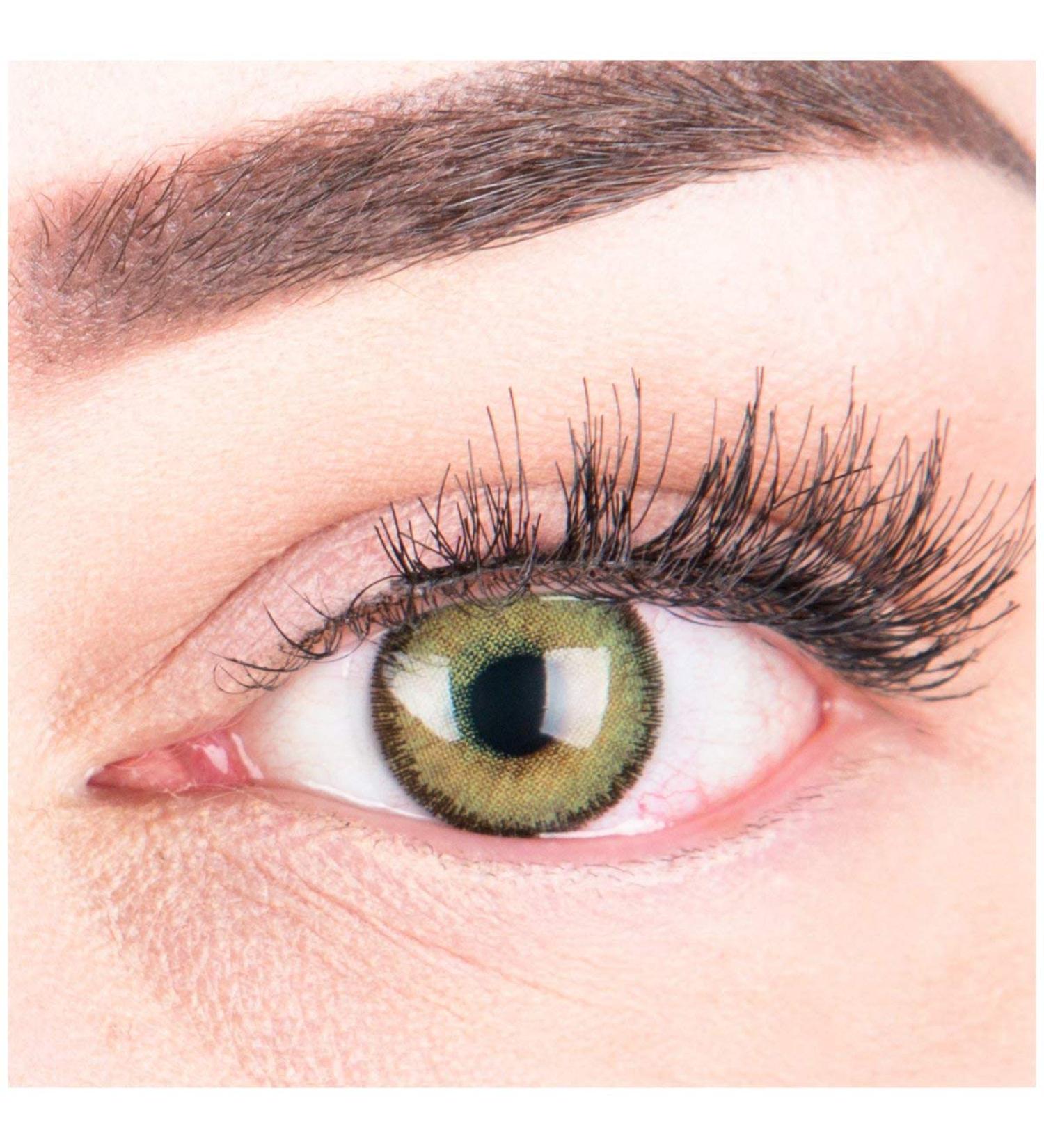 Glamlens Mirel Green Colored Contact Lenses - Natural Silicone Comfort Strong Coverage -1.50 Dioptre 1 Pair (2 Pieces) for International Shipping - Buy Online on GoSupps.com