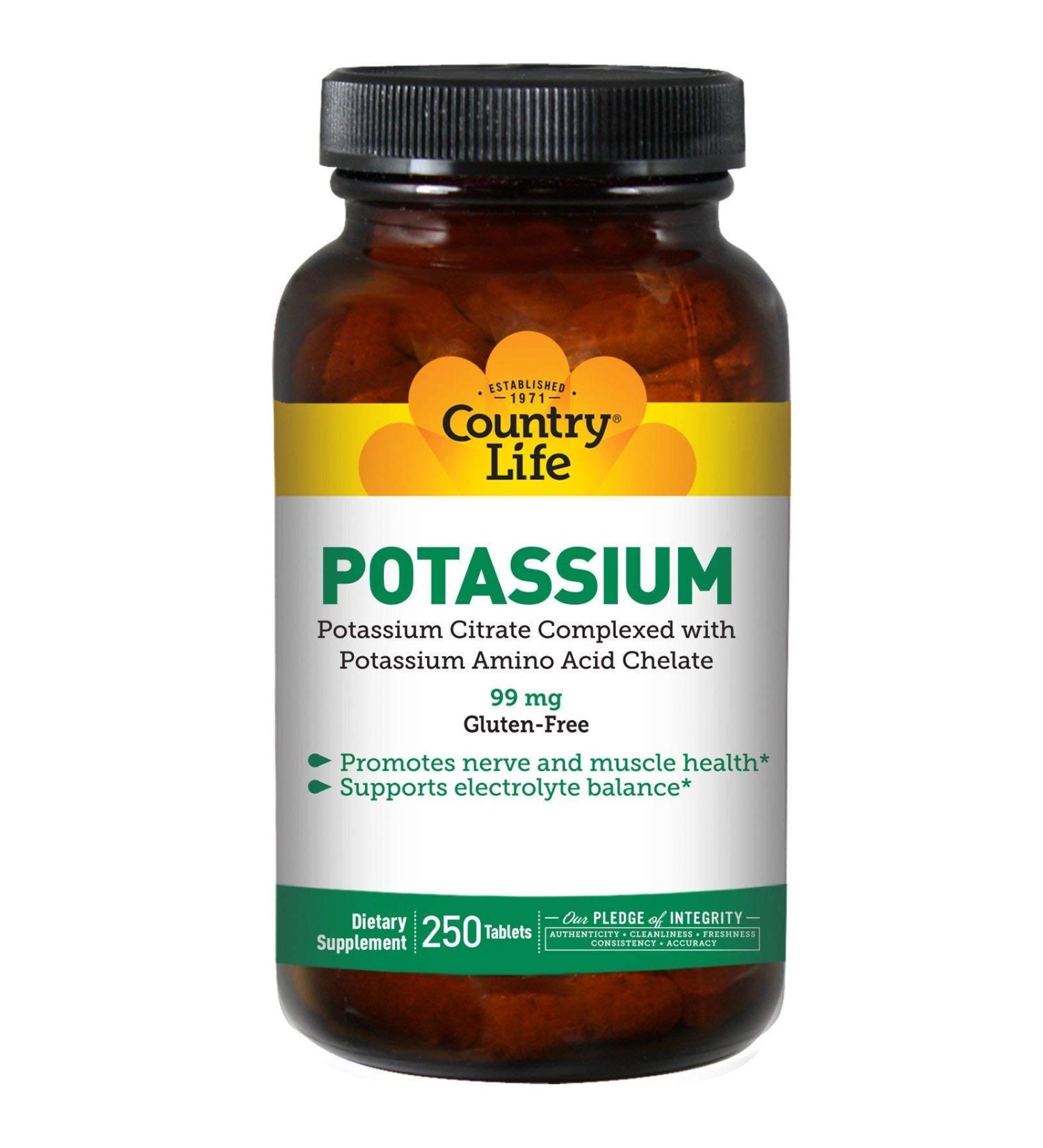 Country Life Potassium 99 mg 250 Tablets