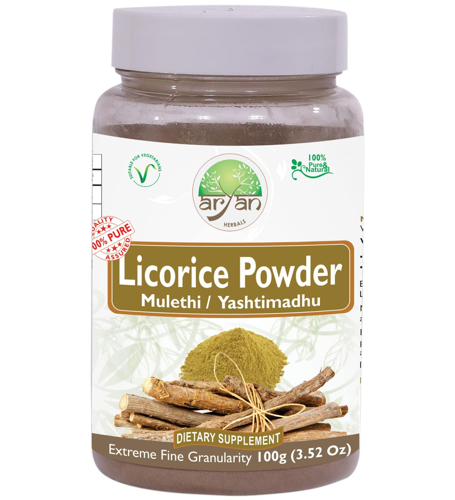 Aryan Herbals Licorice (Yashimathu) Powder 100gm