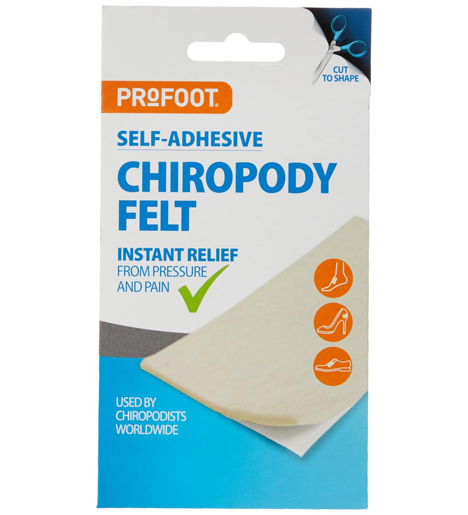 Profoot Chiropody Felt White - 1 Count, Pack of 1 | Foot Care Essential - Buy Online on GoSupps.com