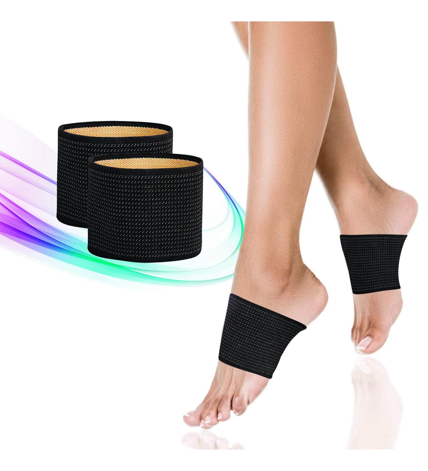 Arch Support Bands 1Pair Pack - Unisex Orthotic Compression for Foot - Copper Infused Arch Support for Plantar Fasciitis - ZAHA - Buy Online on GoSupps.com