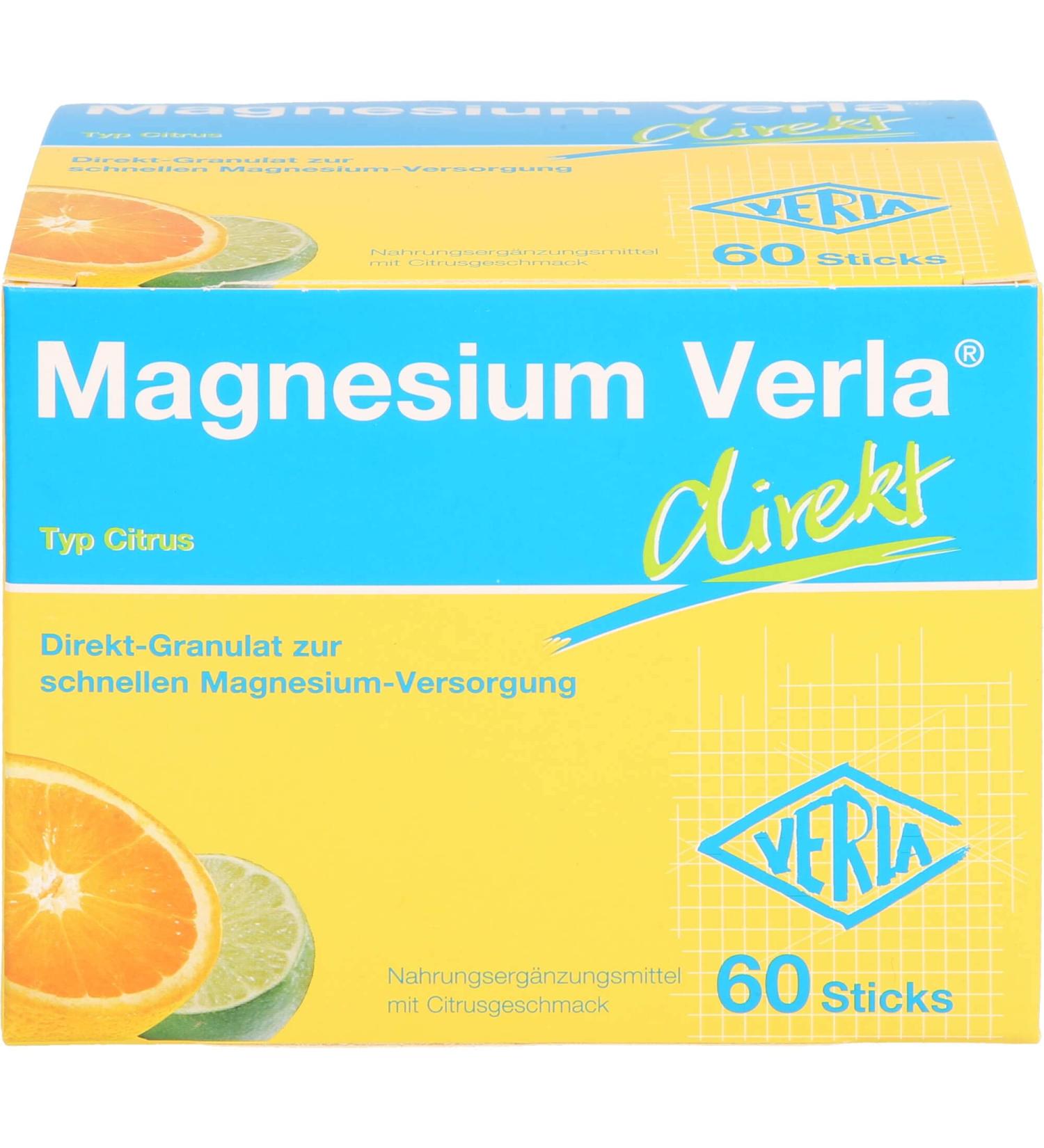 Buy Verla-Pharm Magnesium Verla Citrus Direct Granules - 60 Pieces | International Shipping Available - Buy Online on GoSupps.com