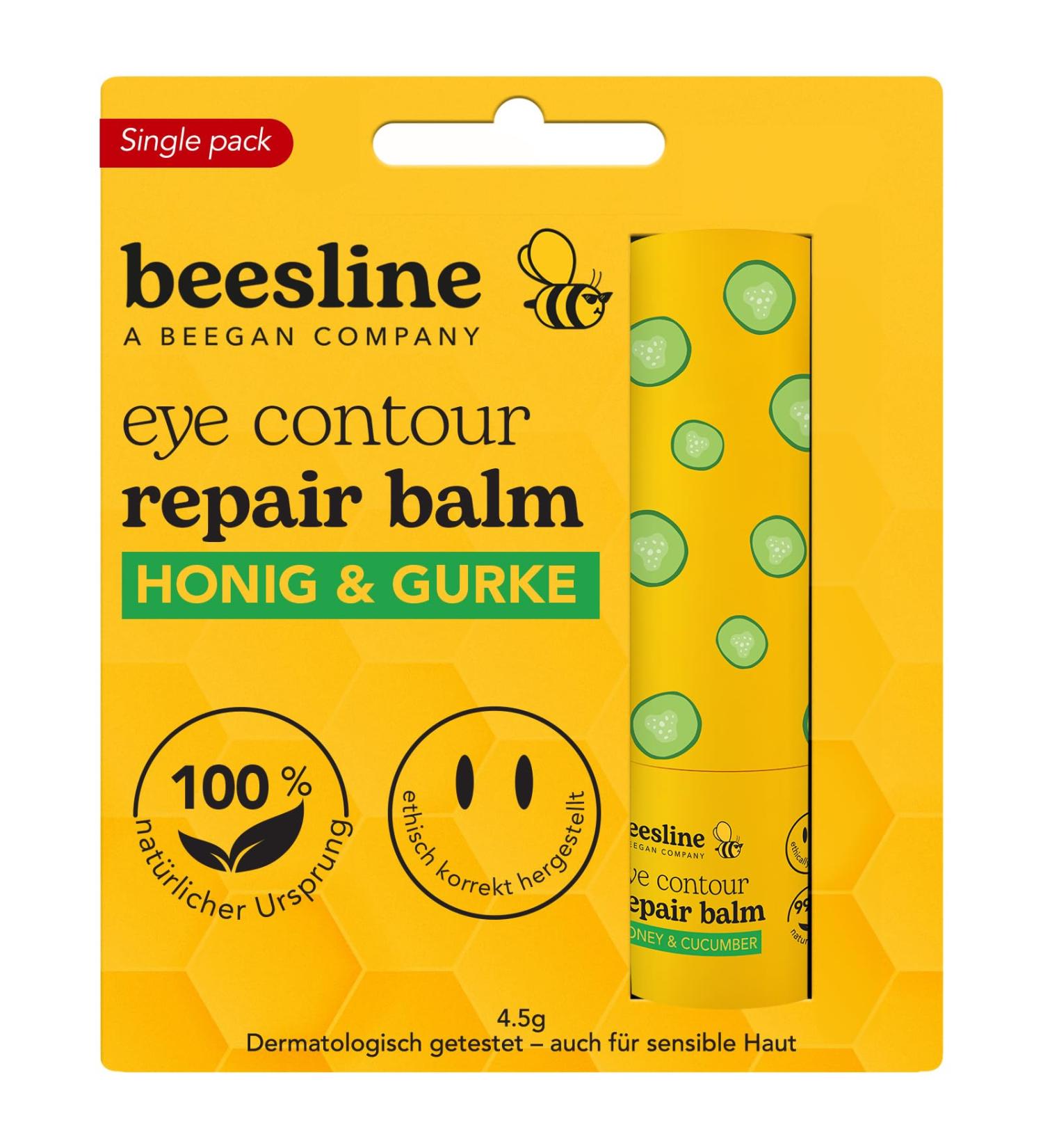 Beesline Eye Contour Balm - Anti-Aging Eye Care with Beeswax Reduces Dark Circles & Swelling Sensitive Skin Friendly - Shop Internationally! - Buy Online on GoSupps.com