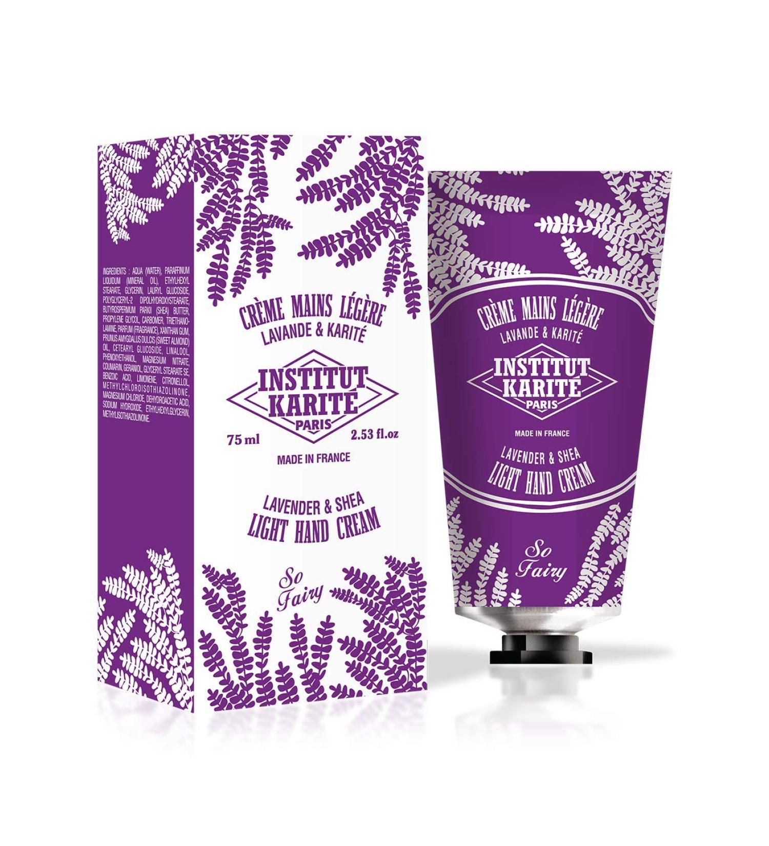 Institut Karit Paris Lavender Hand & Nail Cream 75ml - Moisturizing & Restorative Formula for All Skin Types - International Shipping Available - Buy Online on GoSupps.com