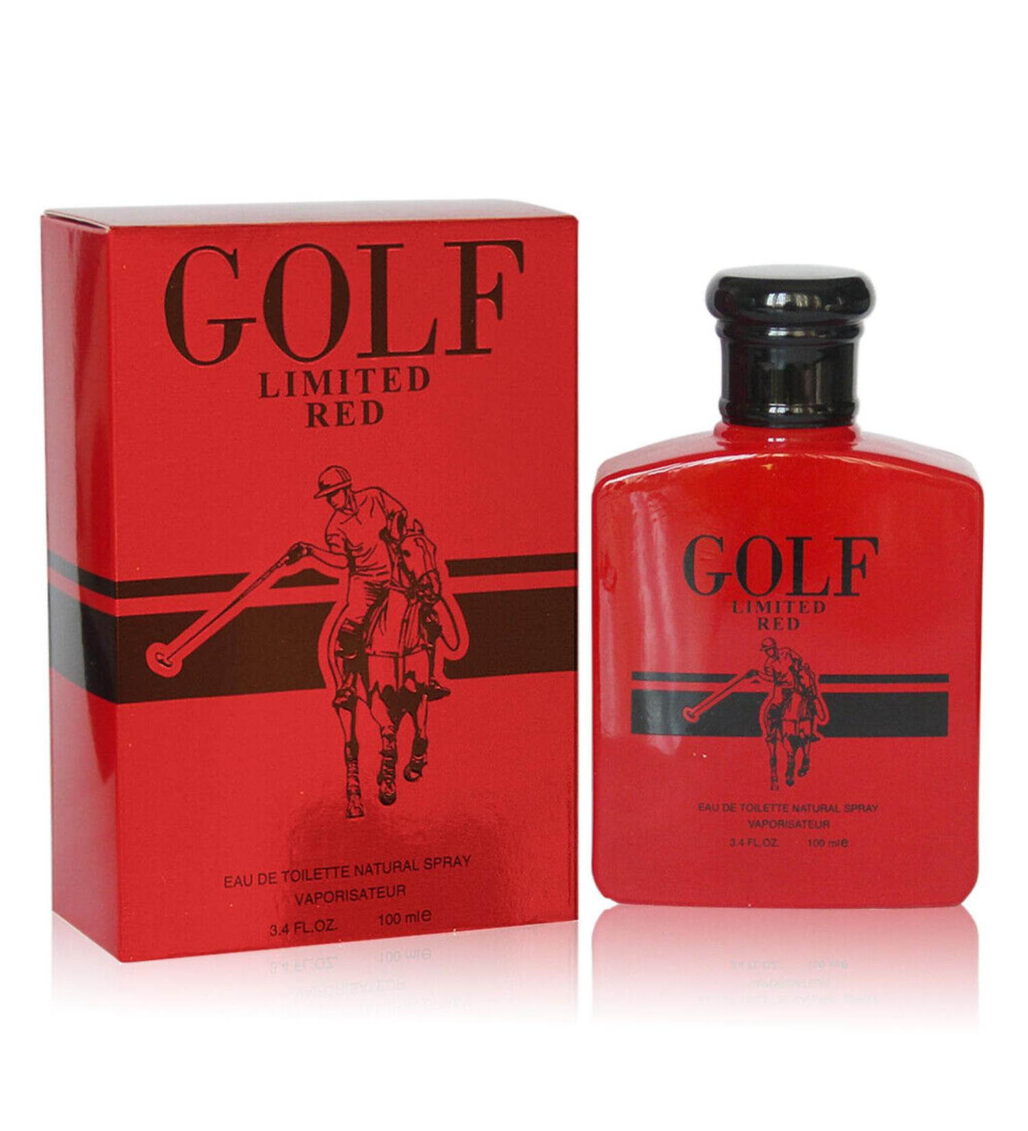 GOLF LIMITED RED Men's Perfume Exclusive & Bold Fragrance with Citrusy Top Notes Spicy Heart and Rich Woody Base 100ML for Sophisticated Occasions GOLF LIMMITED RED 3.4 Fl Oz (Pack of 2) - Buy Online on GoSupps.com