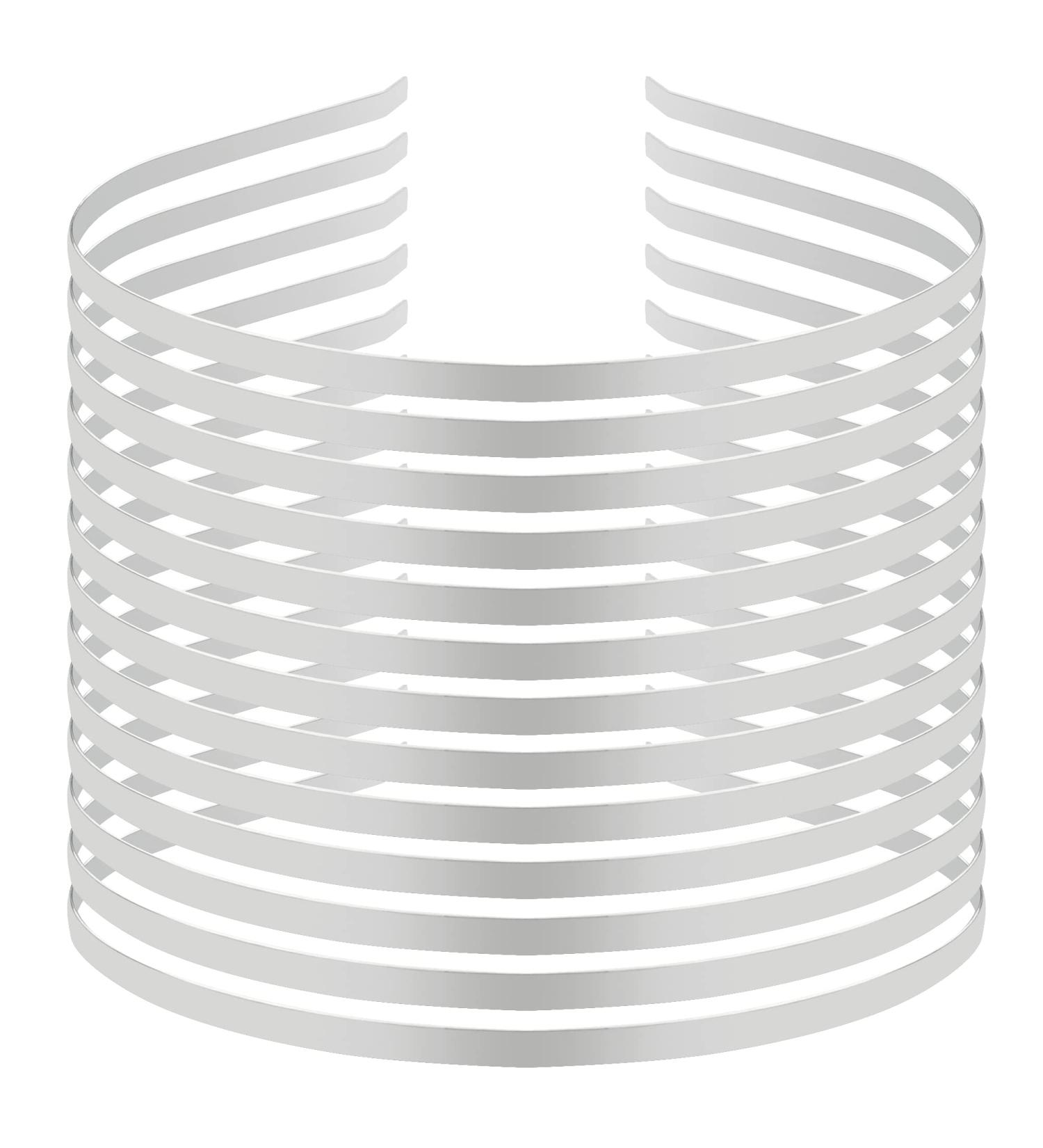 24-Piece Smooth Metal Headbands - DIY Craft Wire Frame Hairband for Women, Silver - Buy Online on GoSupps.com