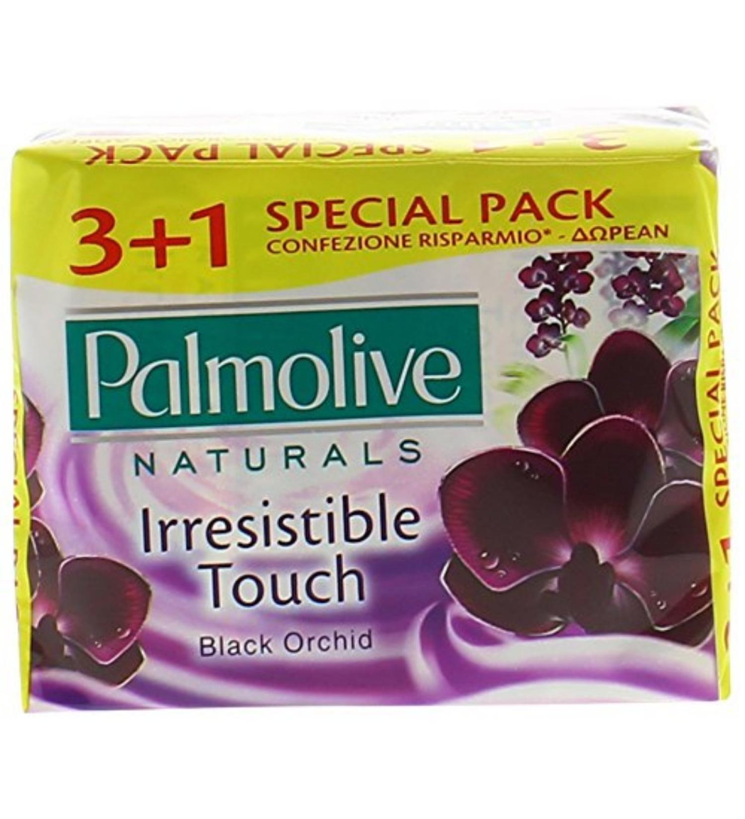 Palmolive"Irresistible Touch" Black Orchid Bar Soap 4pz x 90g