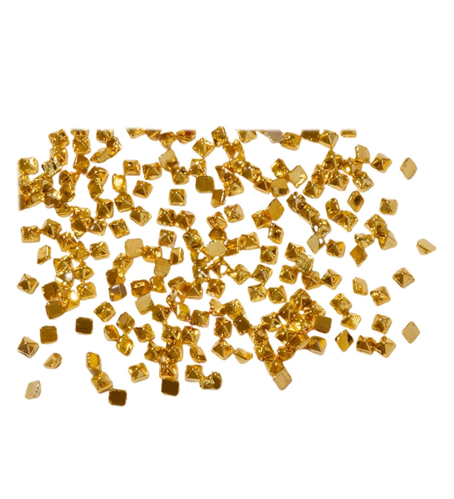 Nail Rivet 200Pcs/Set Nail Rivet Glitter 3D Effect Non-Fading Metal Rivet Art Decoration Street Punk Charm for Manicure Nail Charms Chip Rivet Golden Medium - Buy Online on GoSupps.com