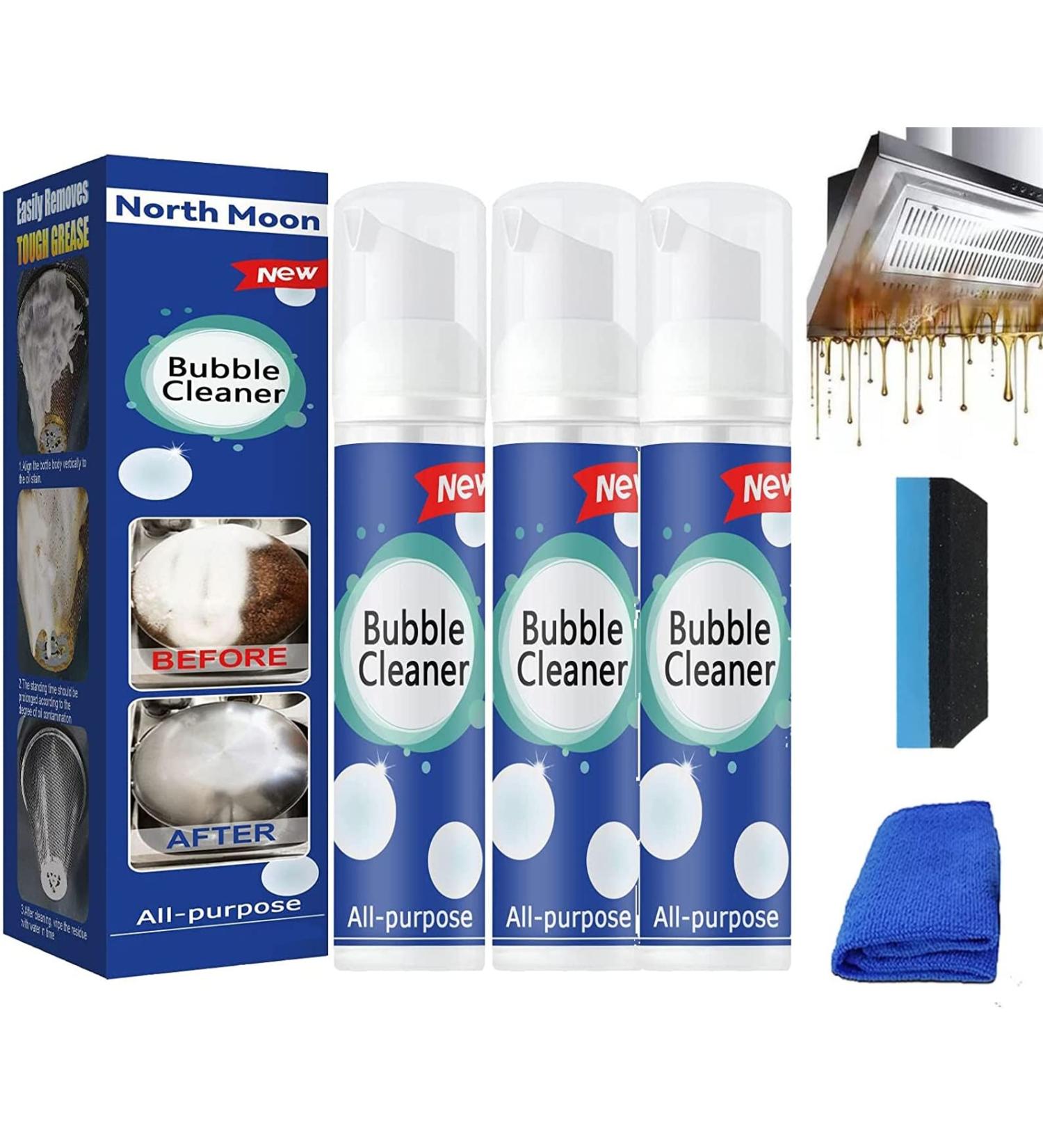 Foaming Heavy Oil Stain Cleaner Foam Cleaner All Purpose Heavy Duty Powerful Rinse-Free Bubble Cleaner Stubborn Oil and Dirt Removing Foaming Spray (3pcs 100ml) 3pcs 100ml - Buy Online on GoSupps.com