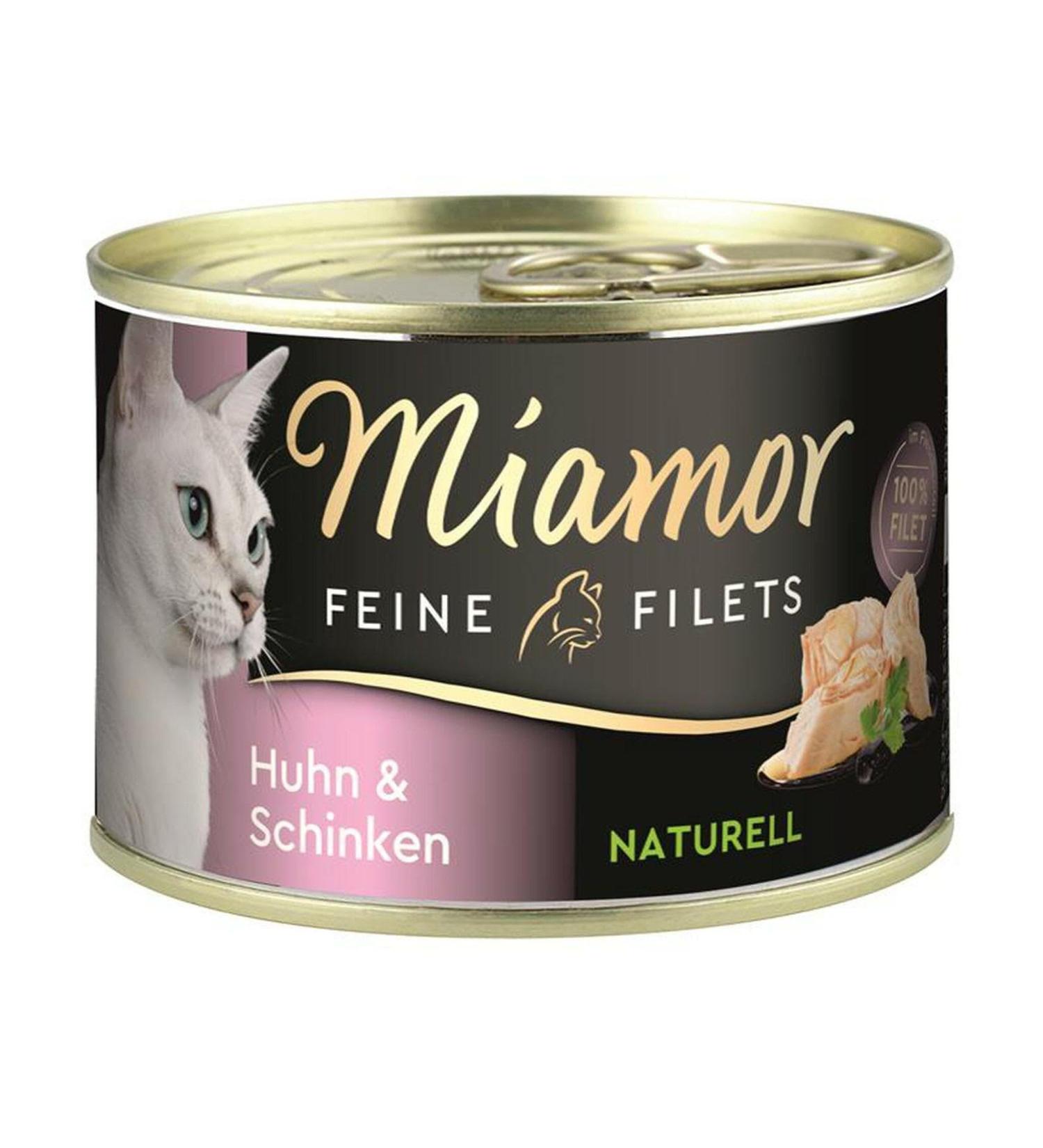 Miamor Can Fine Fillets Natural Chicken & Ham 156 g (Quantity: 12 per order unit)