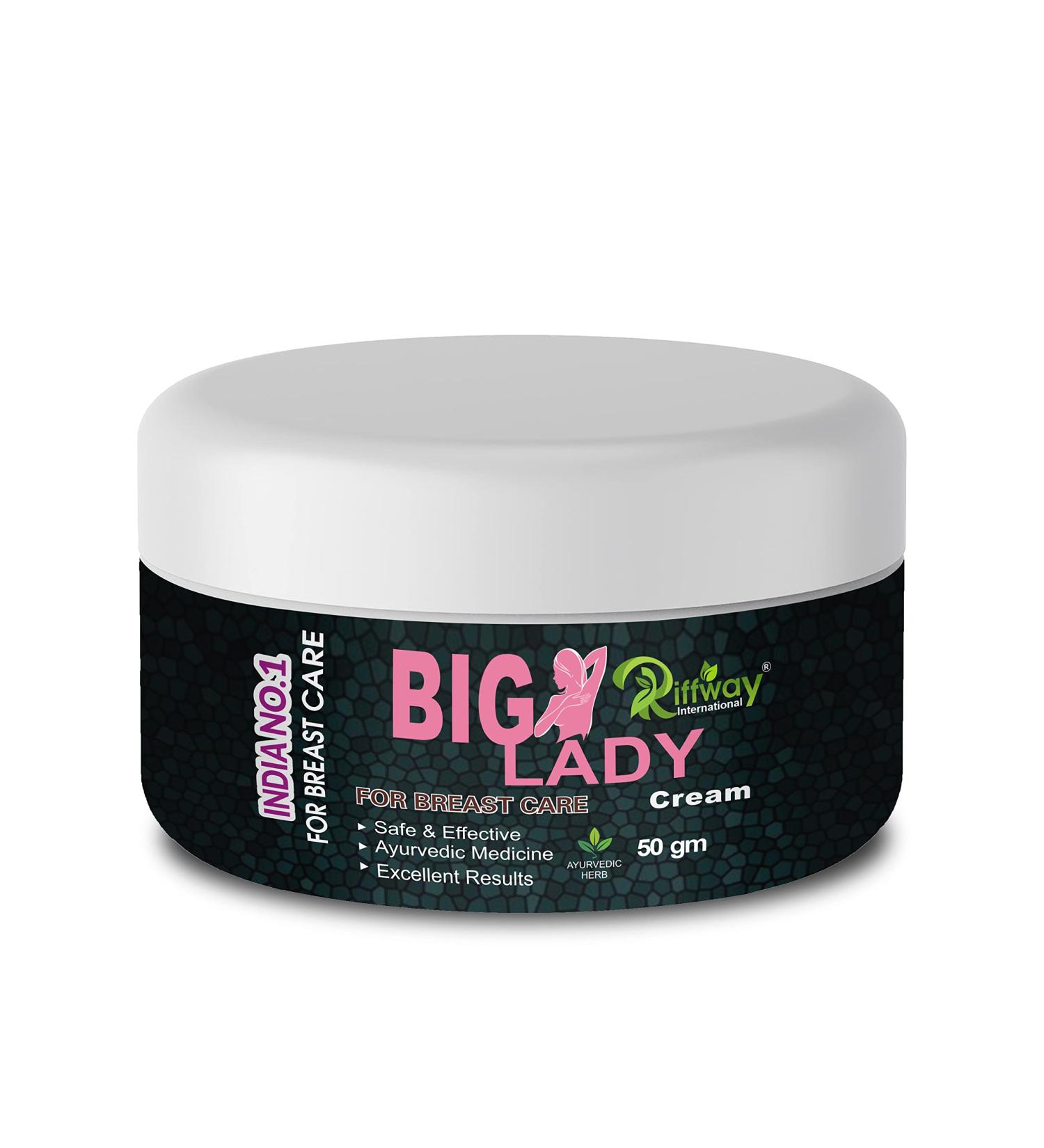 Riffway Big Lady Organic Chest Cream - 50GM | Boosts Chest Growth & Body Size - Buy Online on GoSupps.com