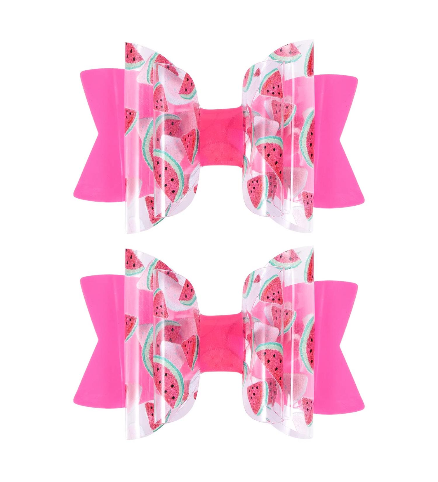 Summer Waterproof PVC Hair Bow Clips for Kids - Cute Pool Swim Accessories - Buy Online on GoSupps.com