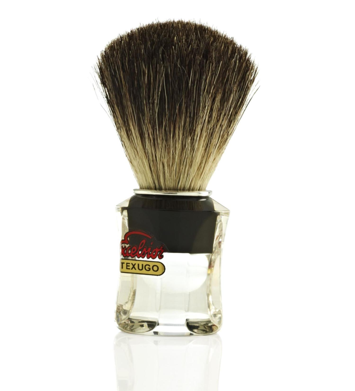 Excelsior 740 Pure Badger Shaving Brush - Premium Shaving Brush for a Superior Shave | International Shipping Available - Buy Online on GoSupps.com