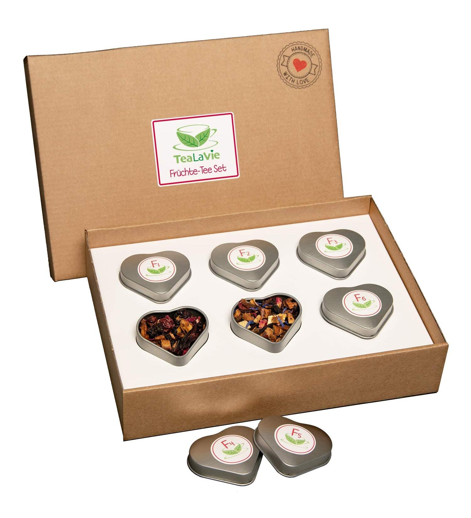 Tealavie 6 Series Fruit Gift Set (60g) - Perfect Present Box for Women Colleagues & Mother's Day 2024 - Loose Leaf Fruit Tea Tastic Gift Idea - Buy Online on GoSupps.com
