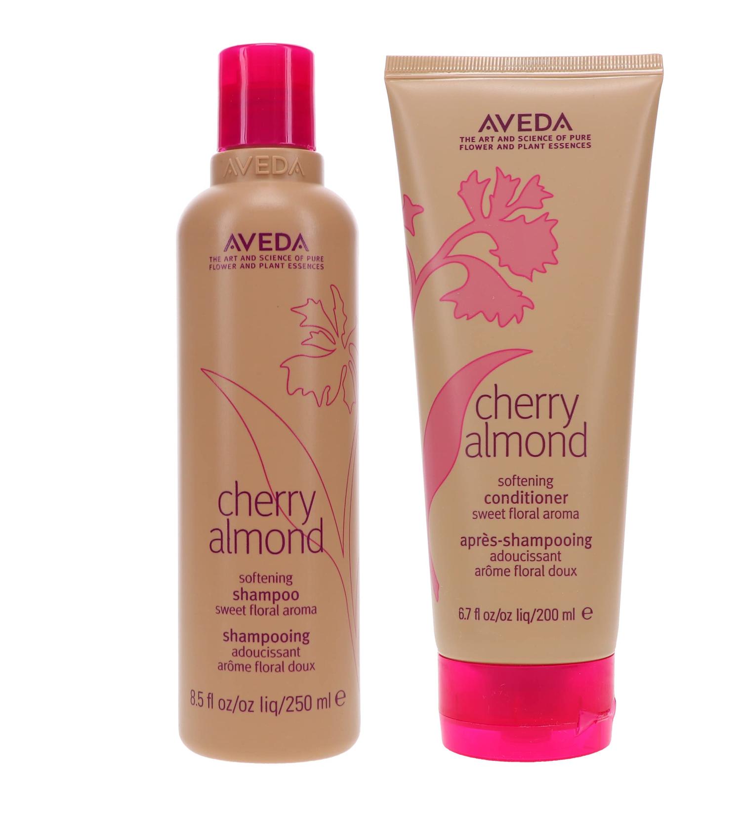 Aveda Cherry Almond Softening Shampoo & Conditioner Duo 8.5 oz - Pack of 2 - Buy Online on GoSupps.com