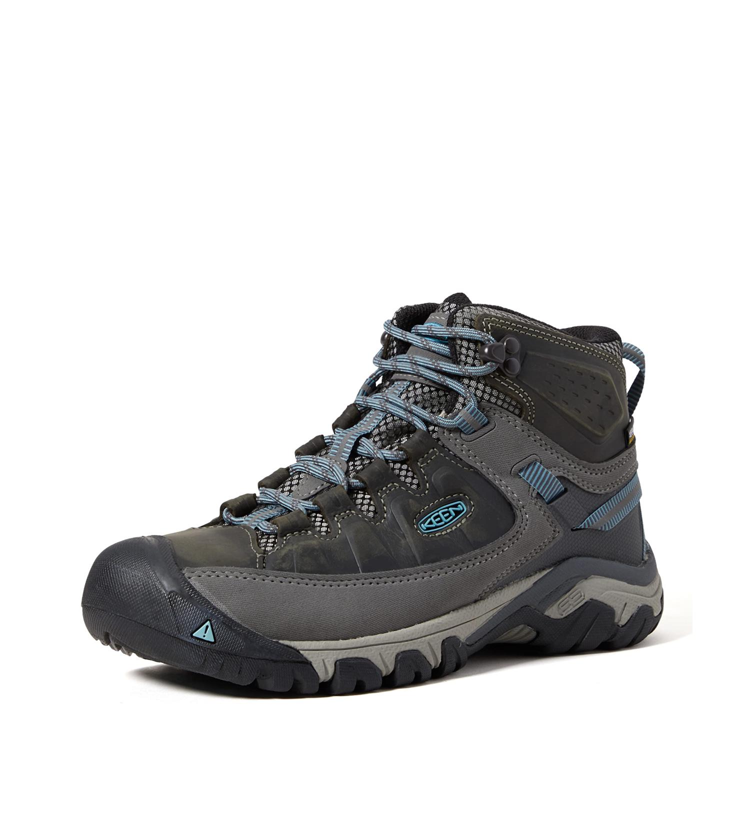 KEEN Women's Targhee 3 Mid Height Waterproof Hiking Boots 9 - Magnet/Atlantic Blue - Buy Online on GoSupps.com