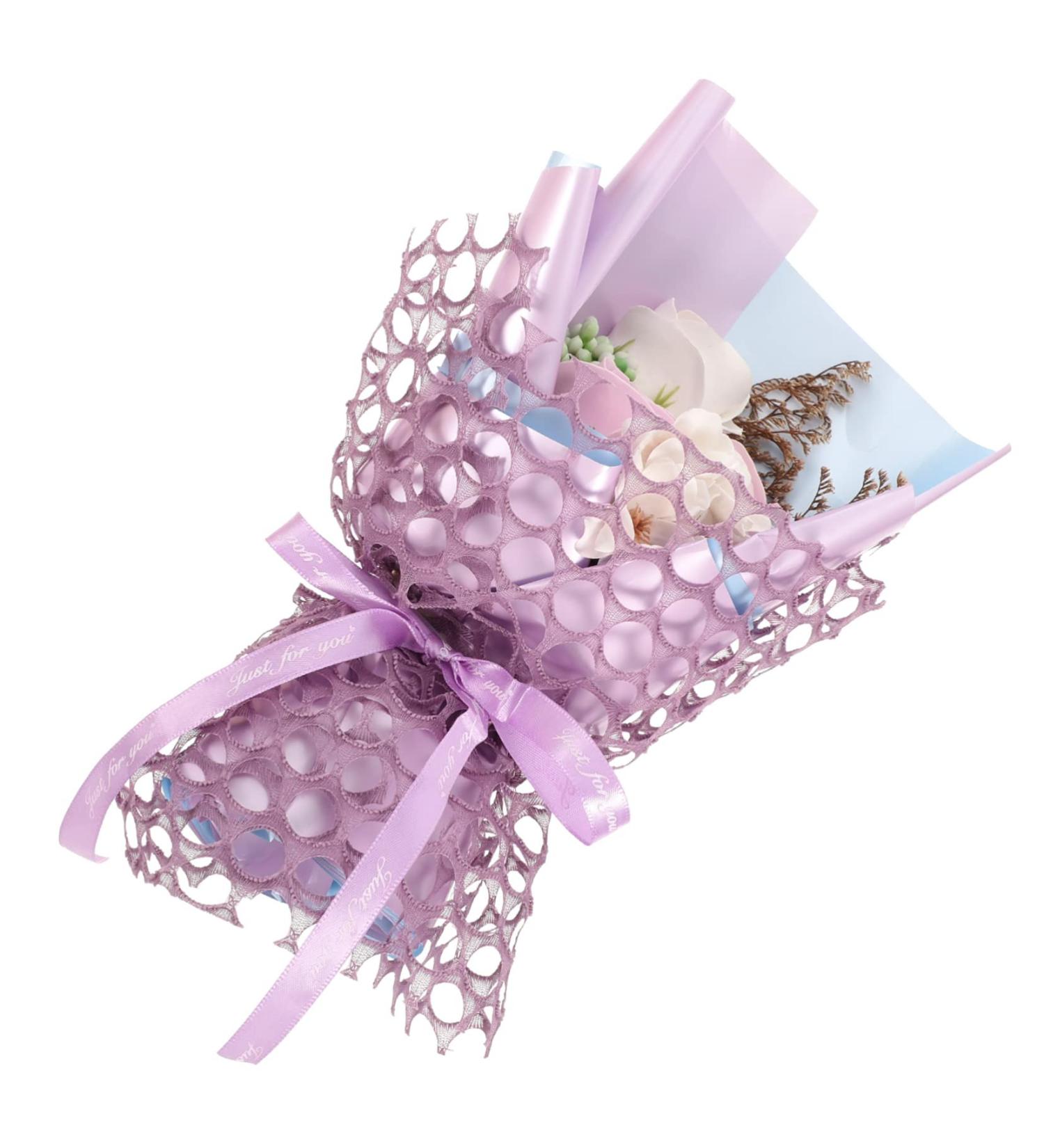 Angoily Rose Gift Box Decorative Soap Flower Birthday Bouquet Flower Bouquet Soap Flower for Women Soap Rose Bouquet The Gift Gifts Artificial Purple Miss Decorate 27X16CM Purple - Buy Online on GoSupps.com