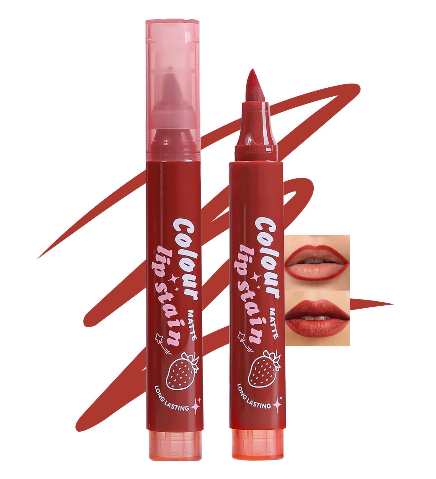  Jutqut Matte Lip Marker Long Lasting Waterproof No Transfer Natural Permanent Lip Pencil Lip Gloss Highly Pigmented #03 - Buy Online on GoSupps.com