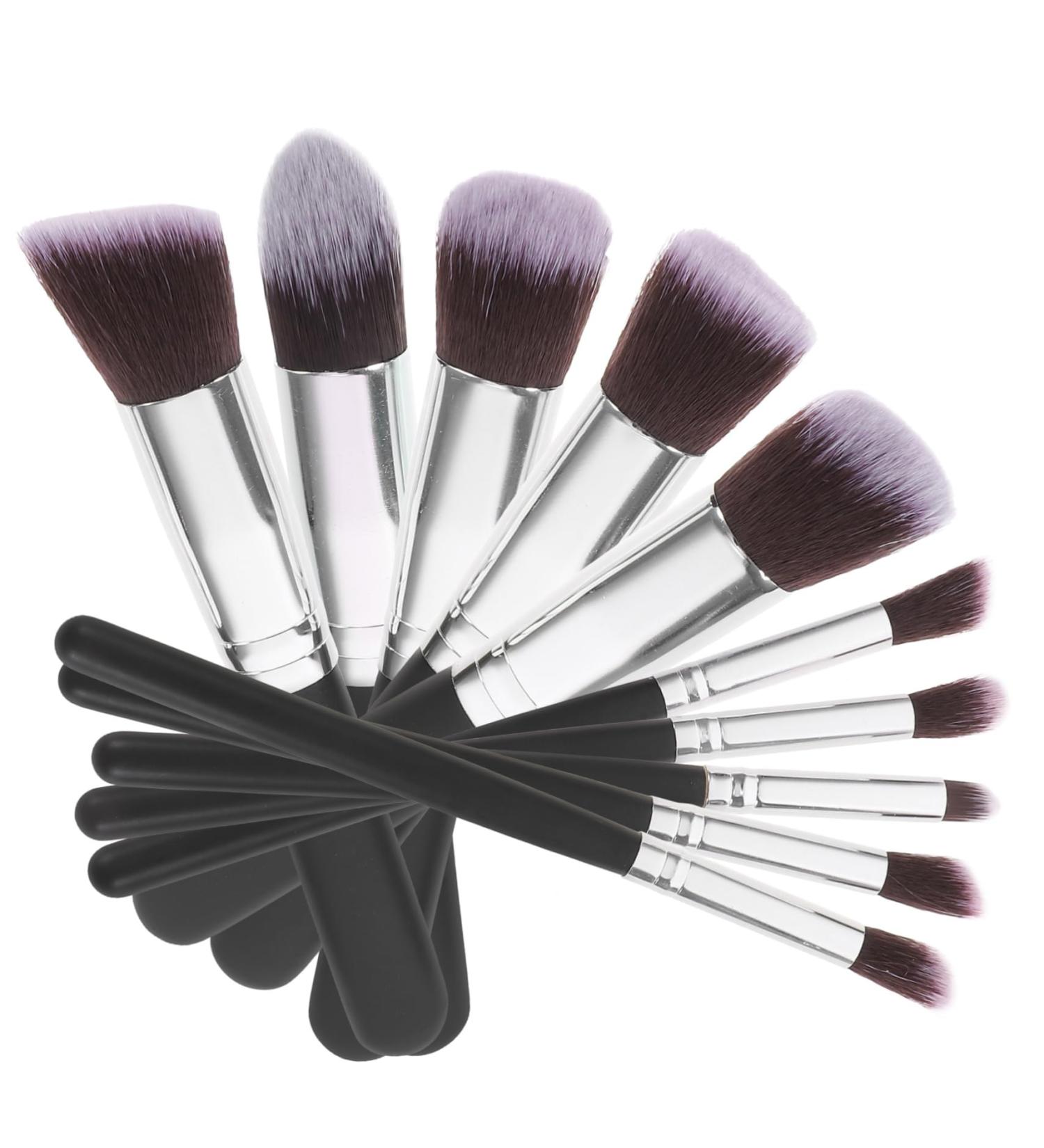 NOLITOY 20 pcs Eyeliner Makeup Face Black+silver+red Kit Premium Blending Synthetic Foundation mediumx2pcs 1x2pcs - Buy Online on GoSupps.com