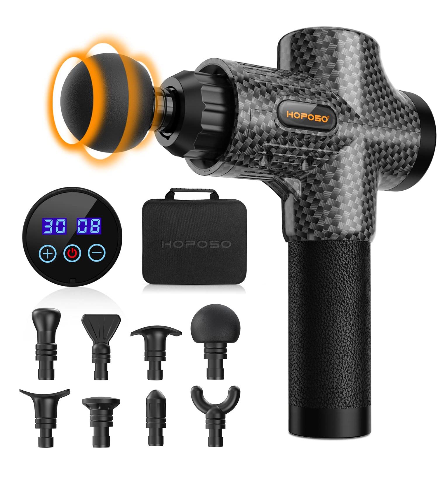 Buy Advanced Massage Gun - 30 Speeds 8 Heads 4800 RPM - Deep Muscle Percussion Massager for Neck & Back - International Shipping Available - Buy Online on GoSupps.com