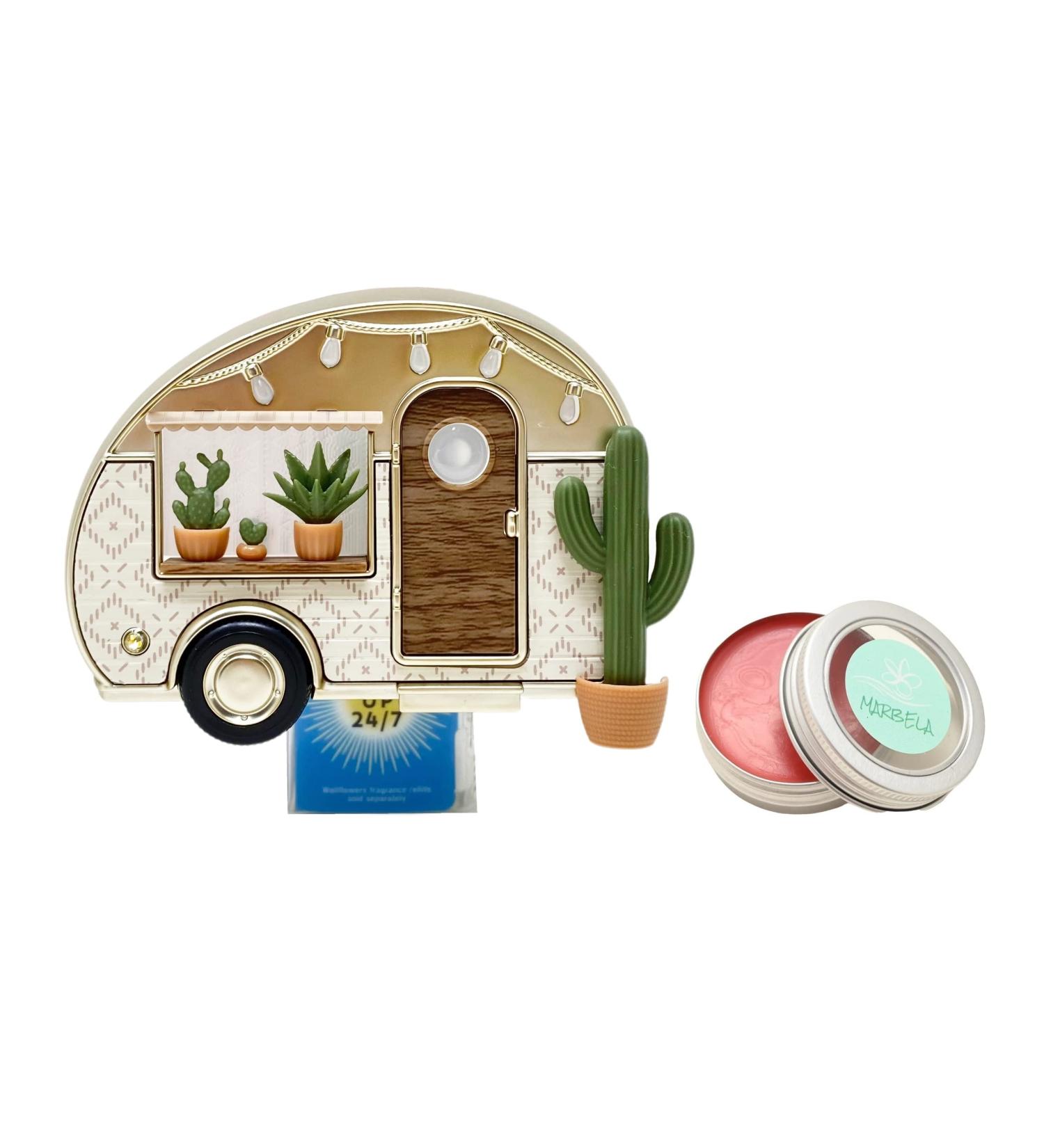 Bath & Body Works Camper Nightlight Wallflowers Fragrance Plug and a Strawberry Lip Balm - Buy Online on GoSupps.com